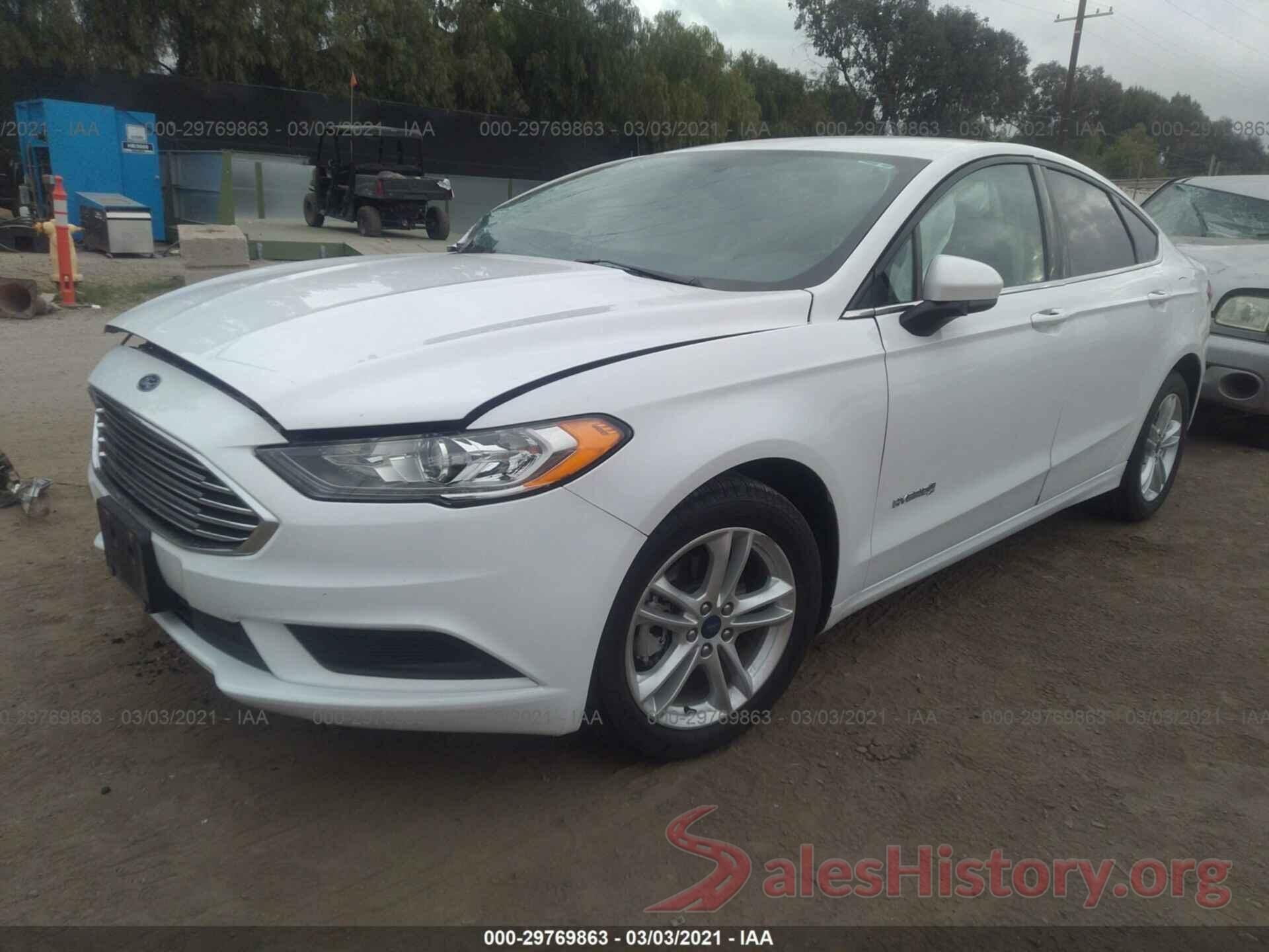 3FA6P0LU6JR136709 2018 FORD FUSION HYBRID