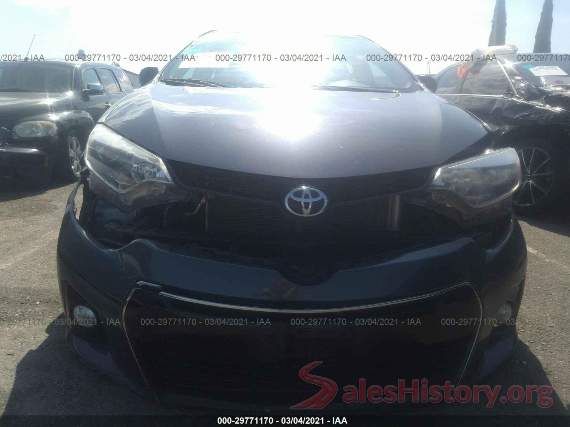 5YFBURHE7GP497114 2016 TOYOTA COROLLA