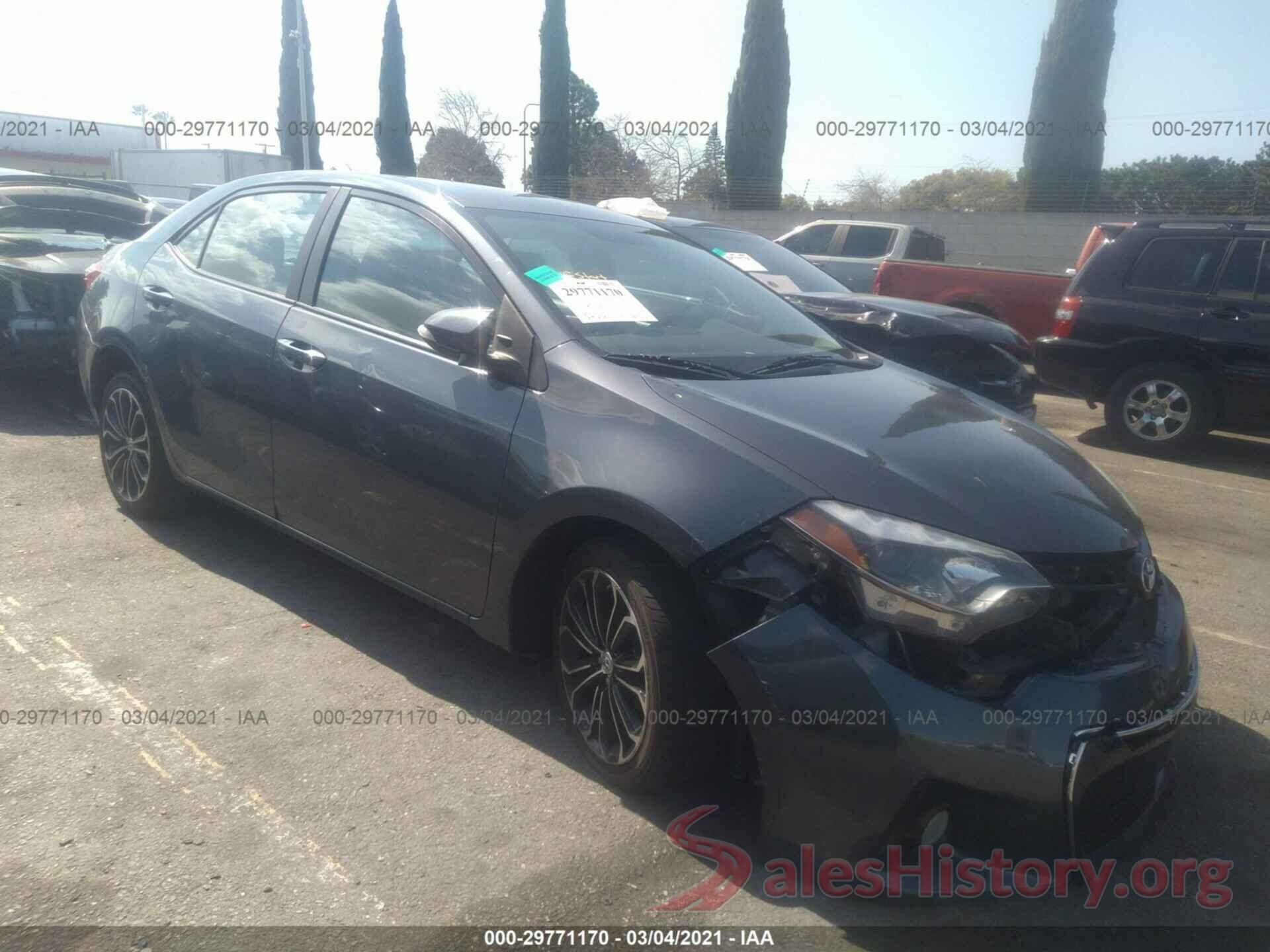 5YFBURHE7GP497114 2016 TOYOTA COROLLA