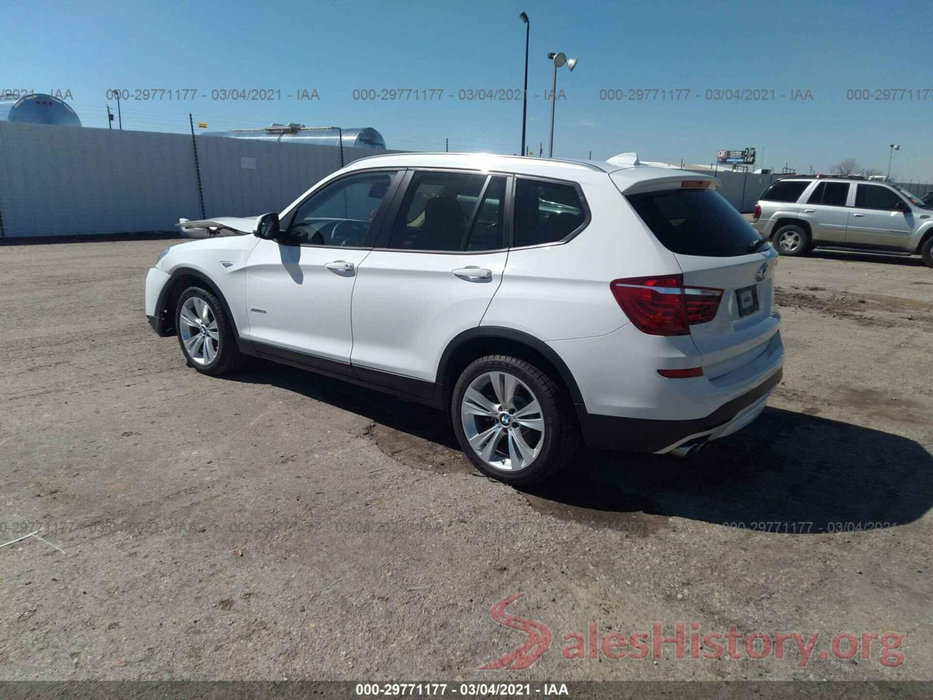 5UXWX9C51G0D92399 2016 BMW X3