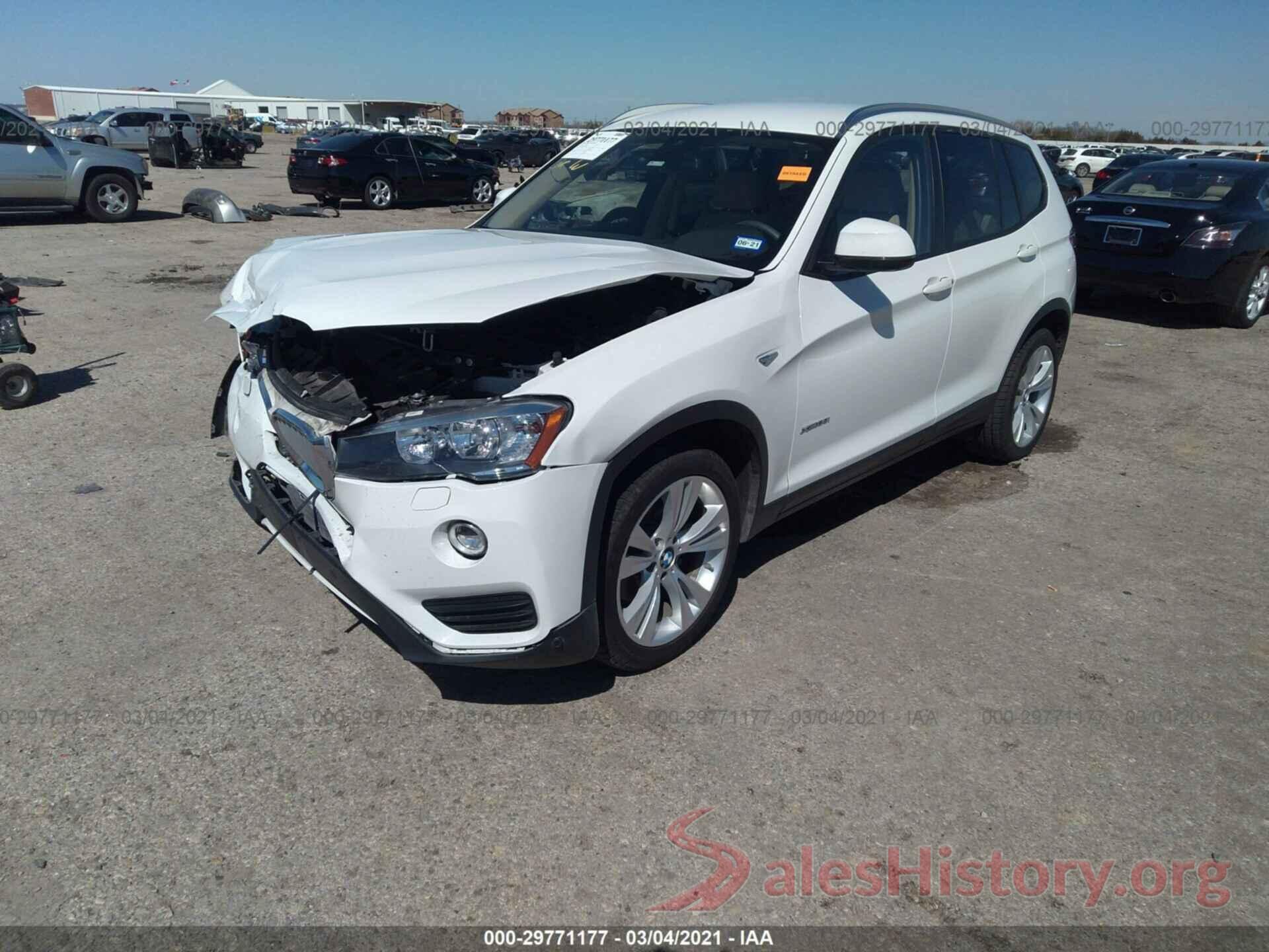 5UXWX9C51G0D92399 2016 BMW X3