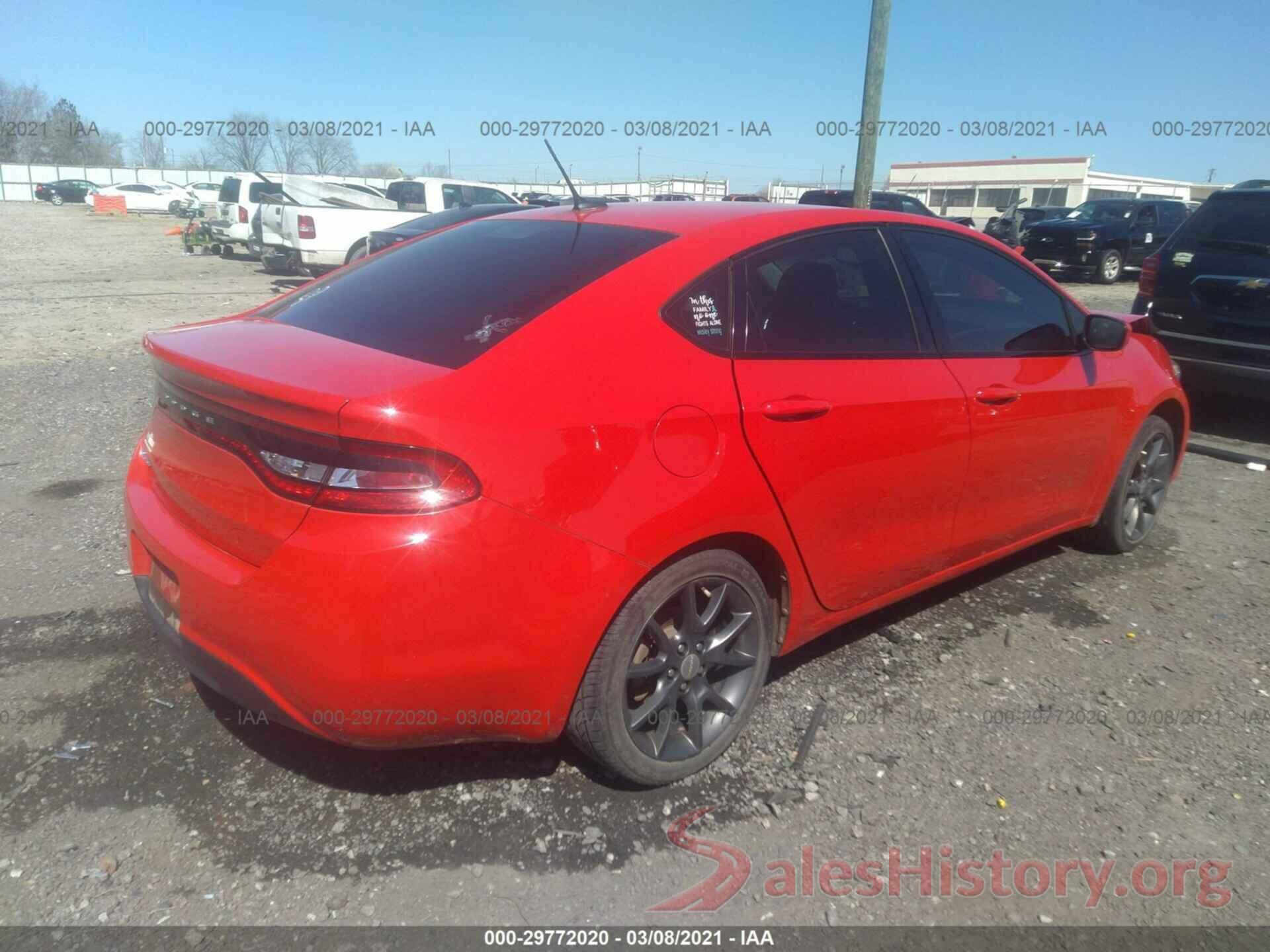 1C3CDFAA4GD682402 2016 DODGE DART