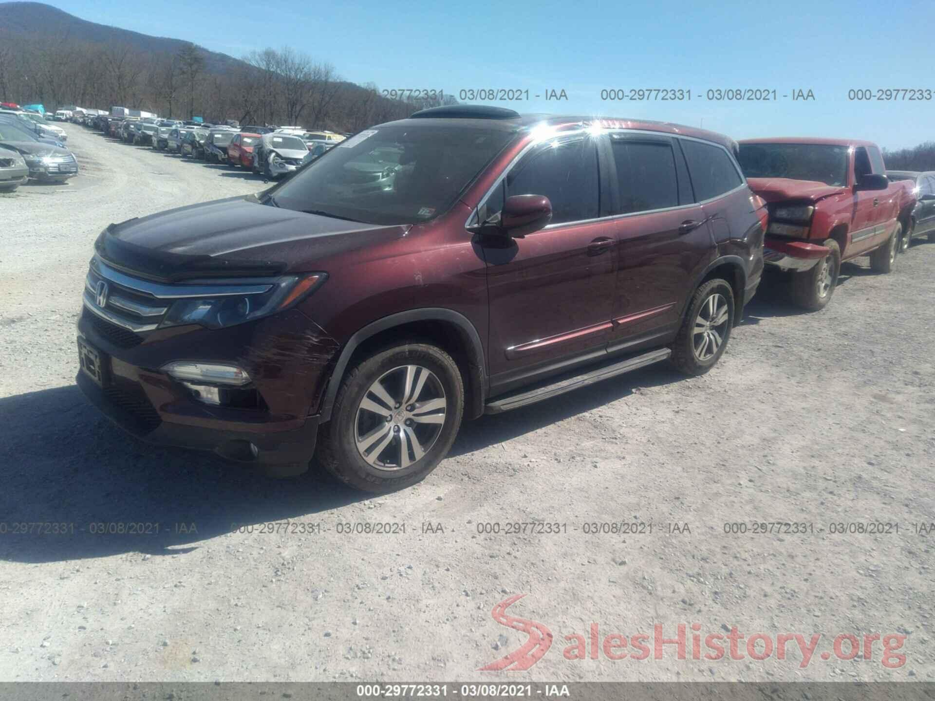 5FNYF6H58GB032937 2016 HONDA PILOT