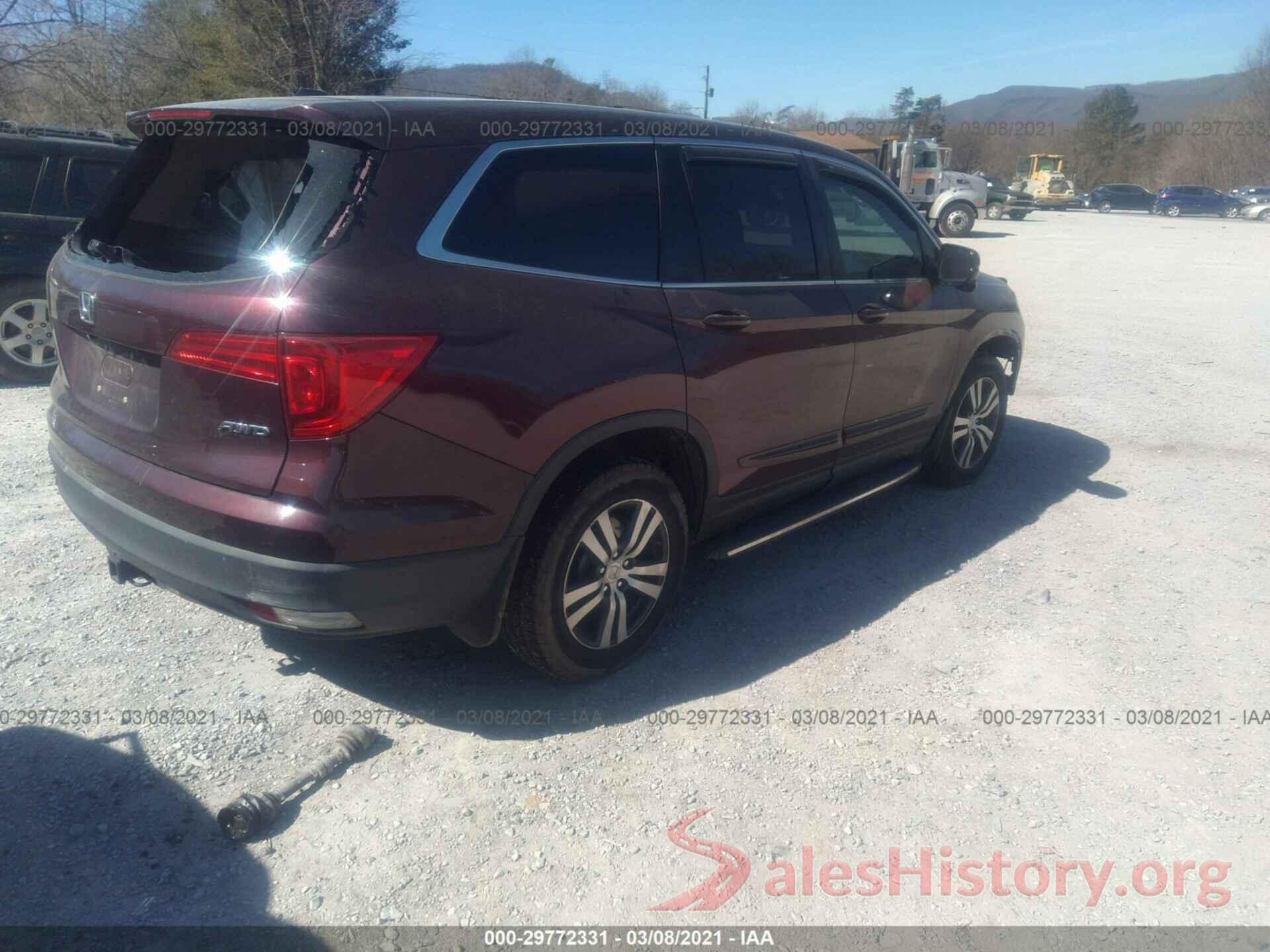 5FNYF6H58GB032937 2016 HONDA PILOT