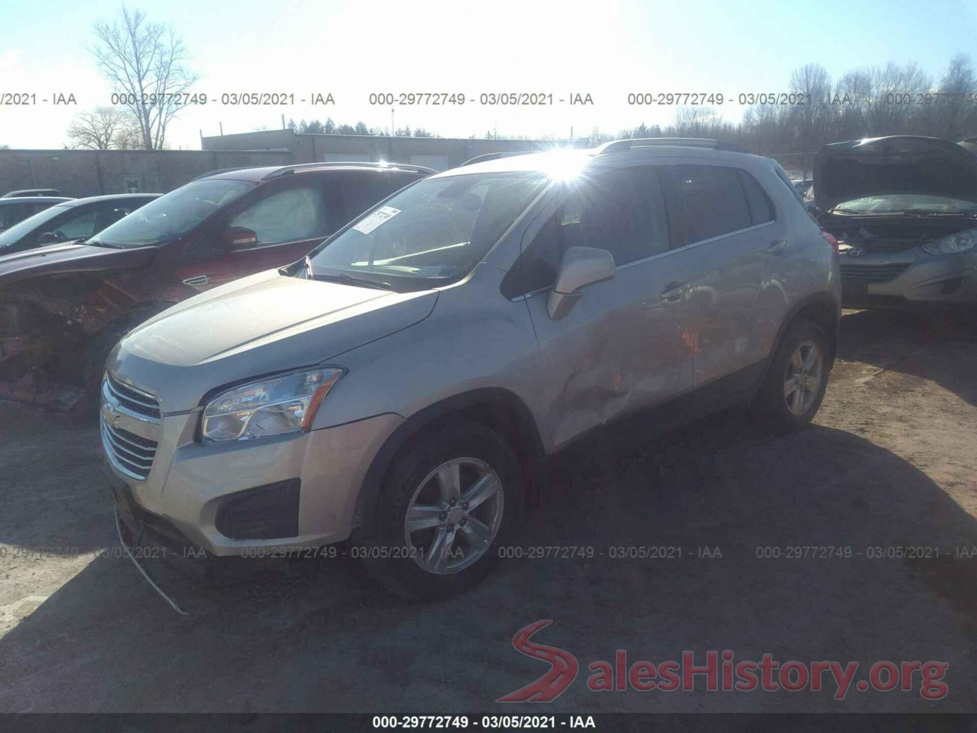 3GNCJPSBXGL264350 2016 CHEVROLET TRAX