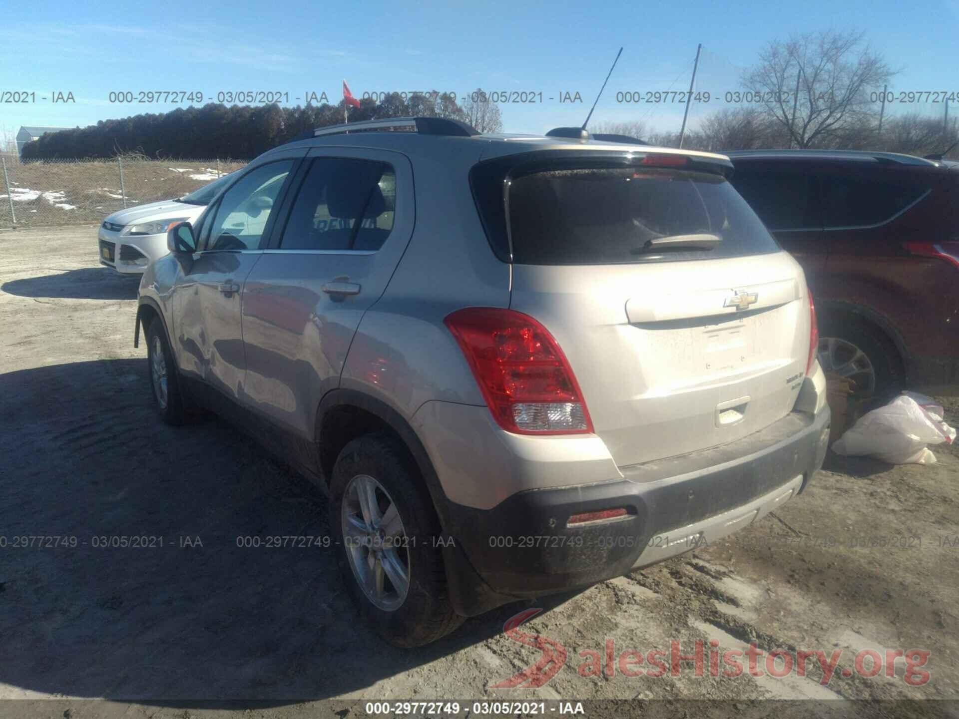 3GNCJPSBXGL264350 2016 CHEVROLET TRAX