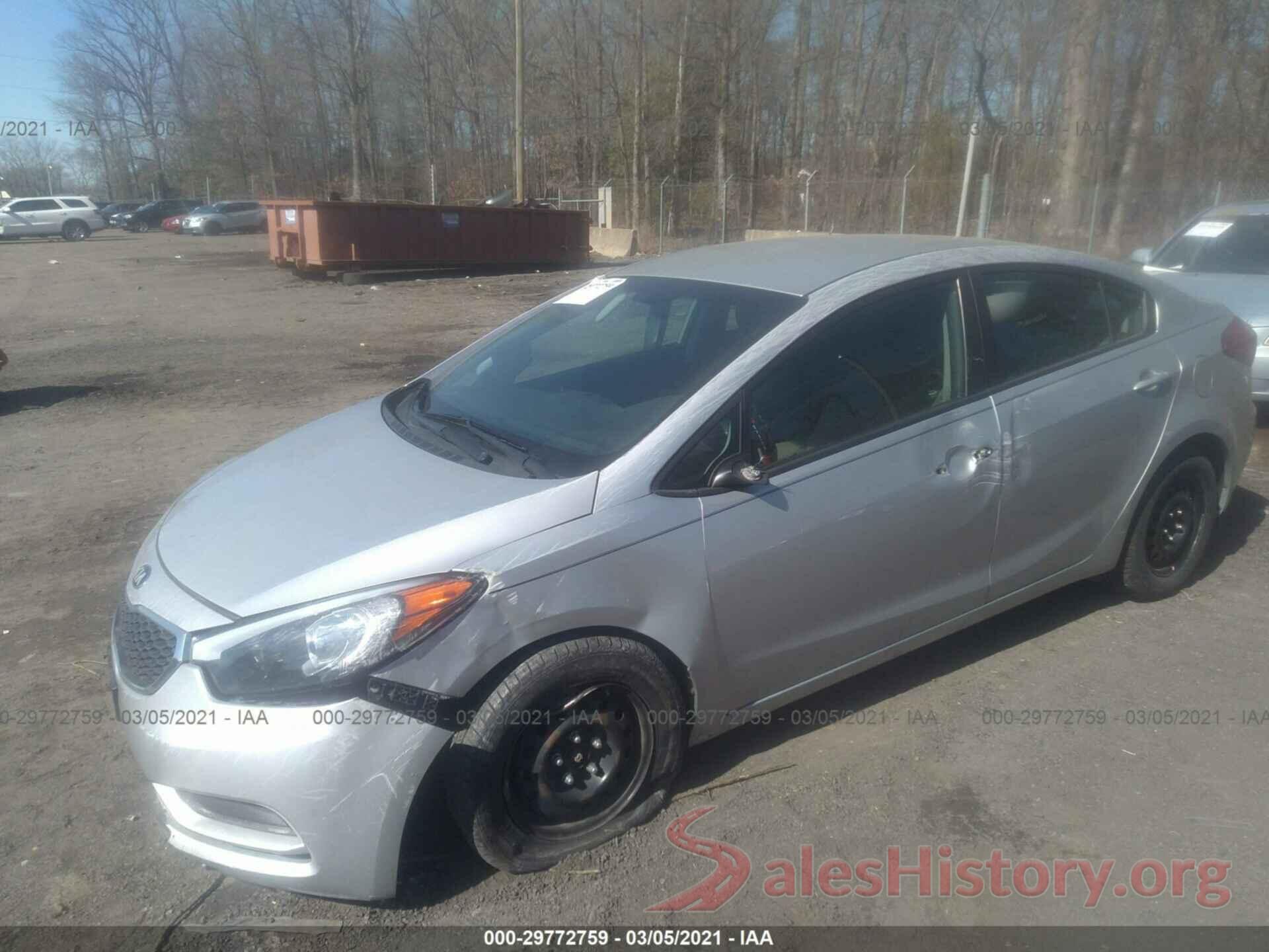 KNAFK4A68G5511495 2016 KIA FORTE