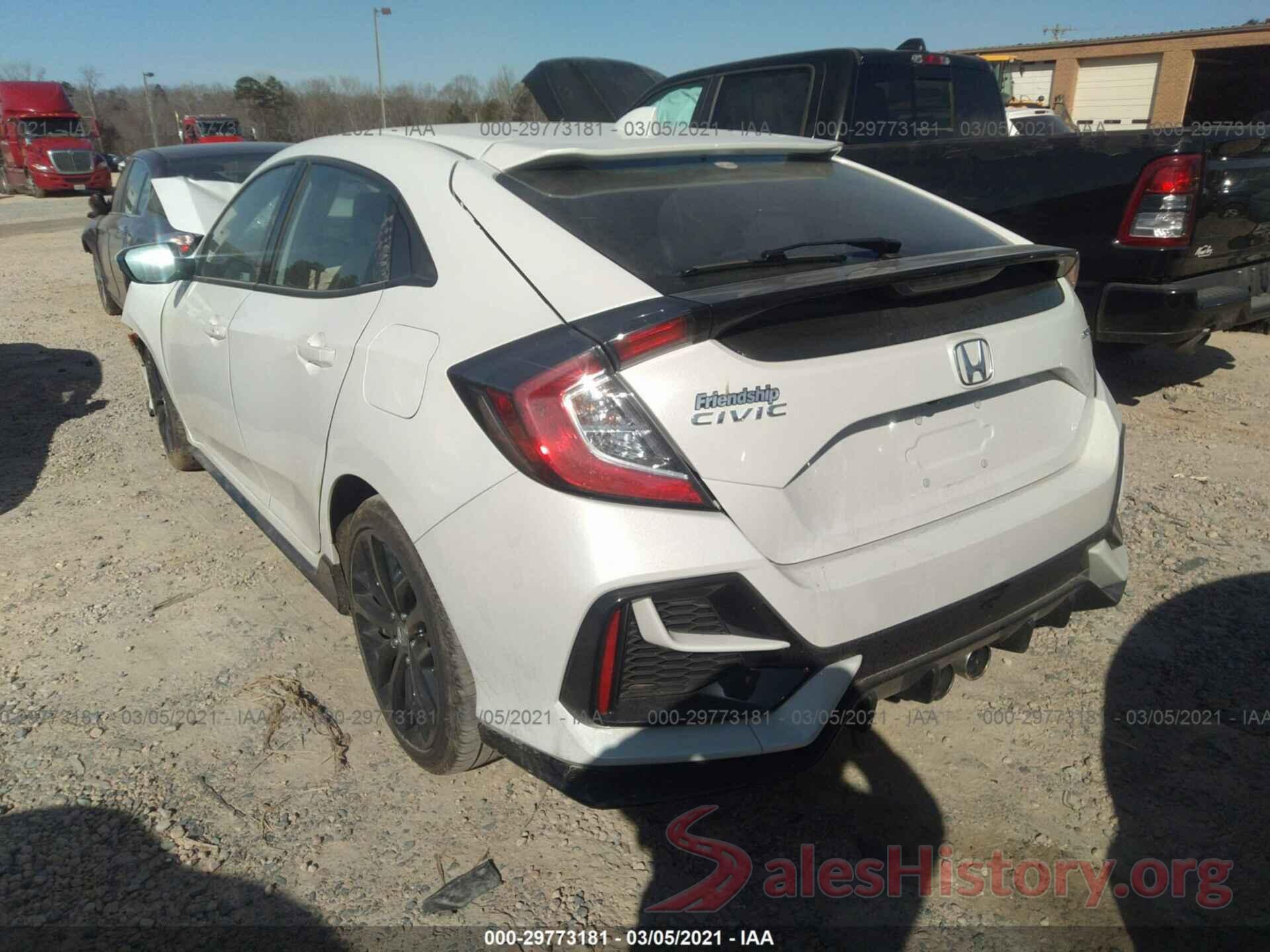 SHHFK7H41MU206213 2021 HONDA CIVIC HATCHBACK