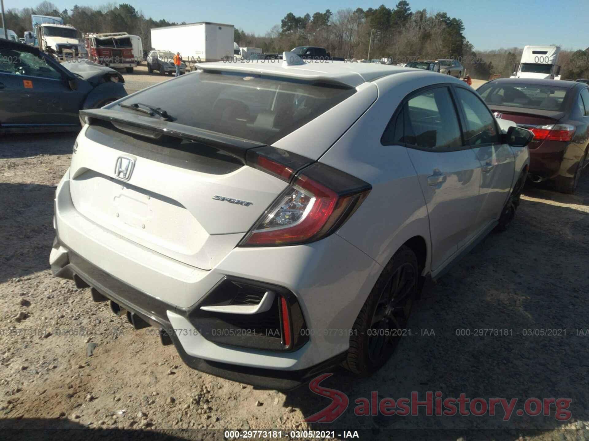 SHHFK7H41MU206213 2021 HONDA CIVIC HATCHBACK