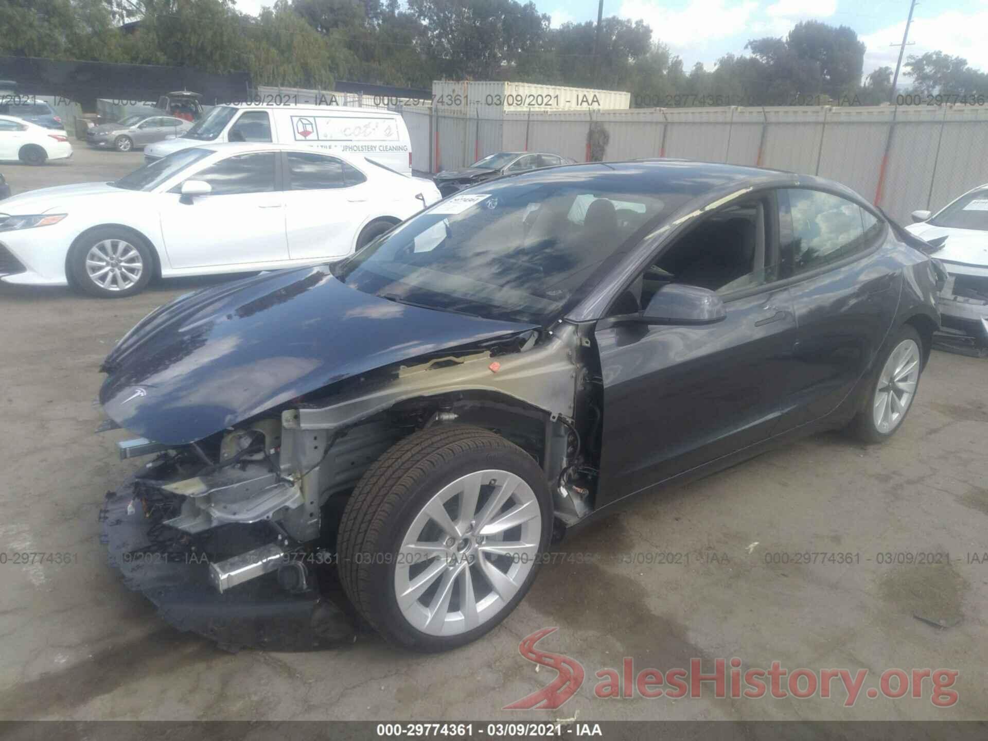 5YJ3E1EB2MF875781 2021 TESLA MODEL 3