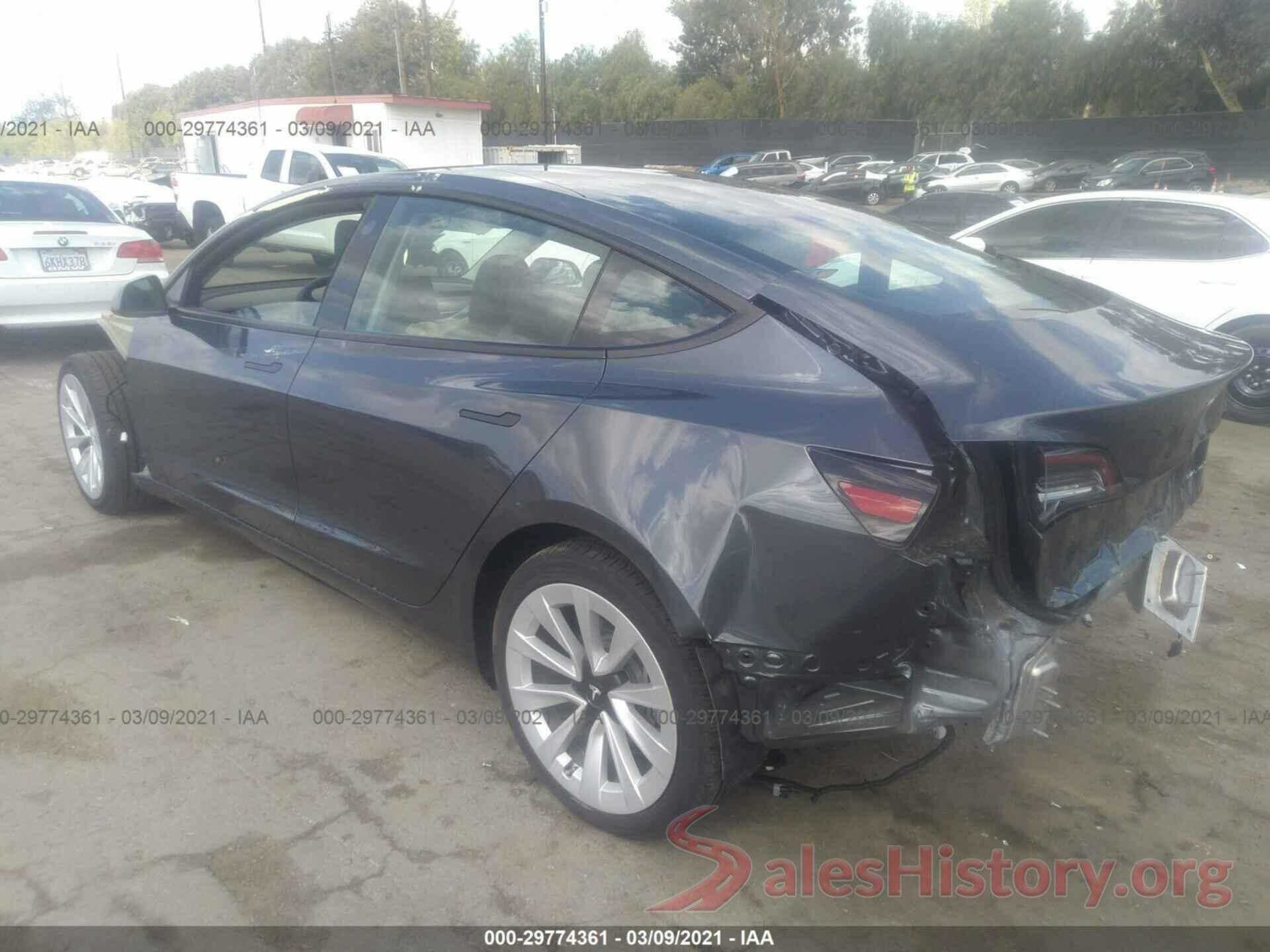 5YJ3E1EB2MF875781 2021 TESLA MODEL 3