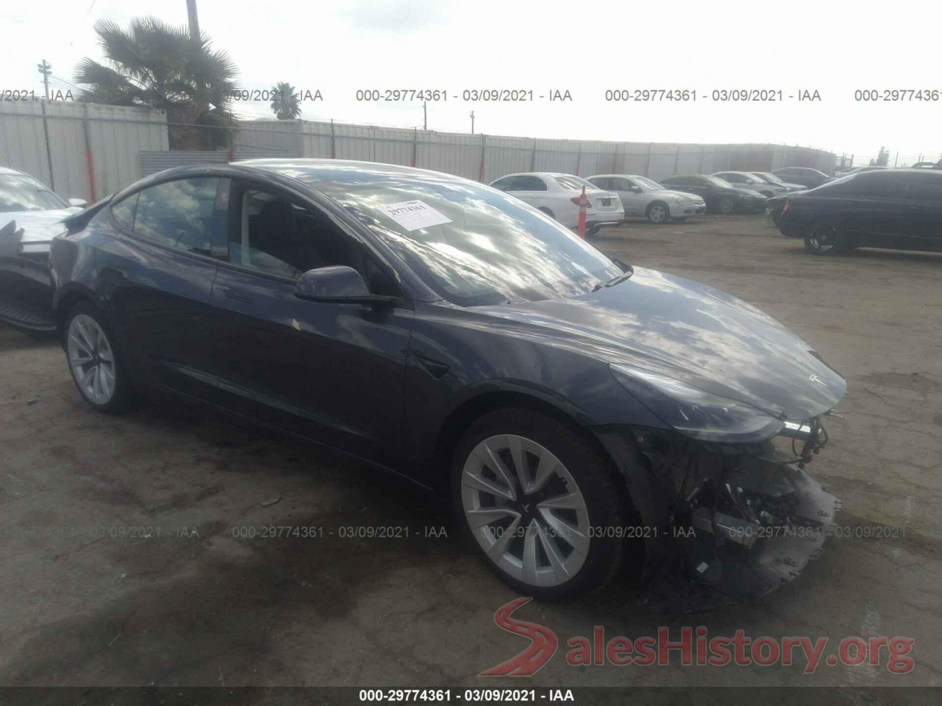 5YJ3E1EB2MF875781 2021 TESLA MODEL 3