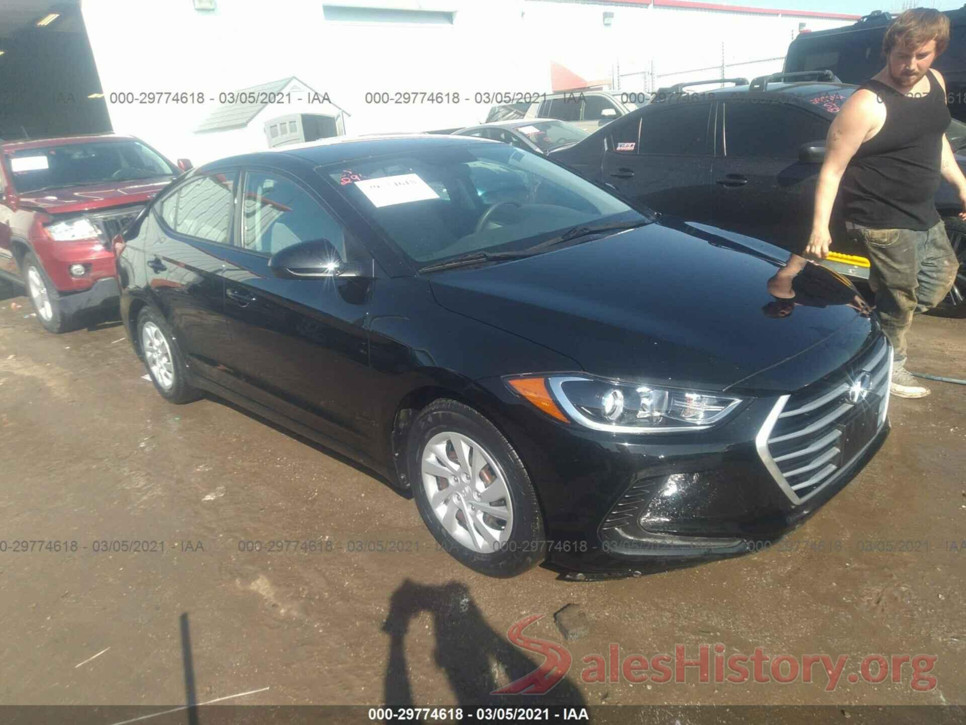 5NPD74LF7JH334311 2018 HYUNDAI ELANTRA