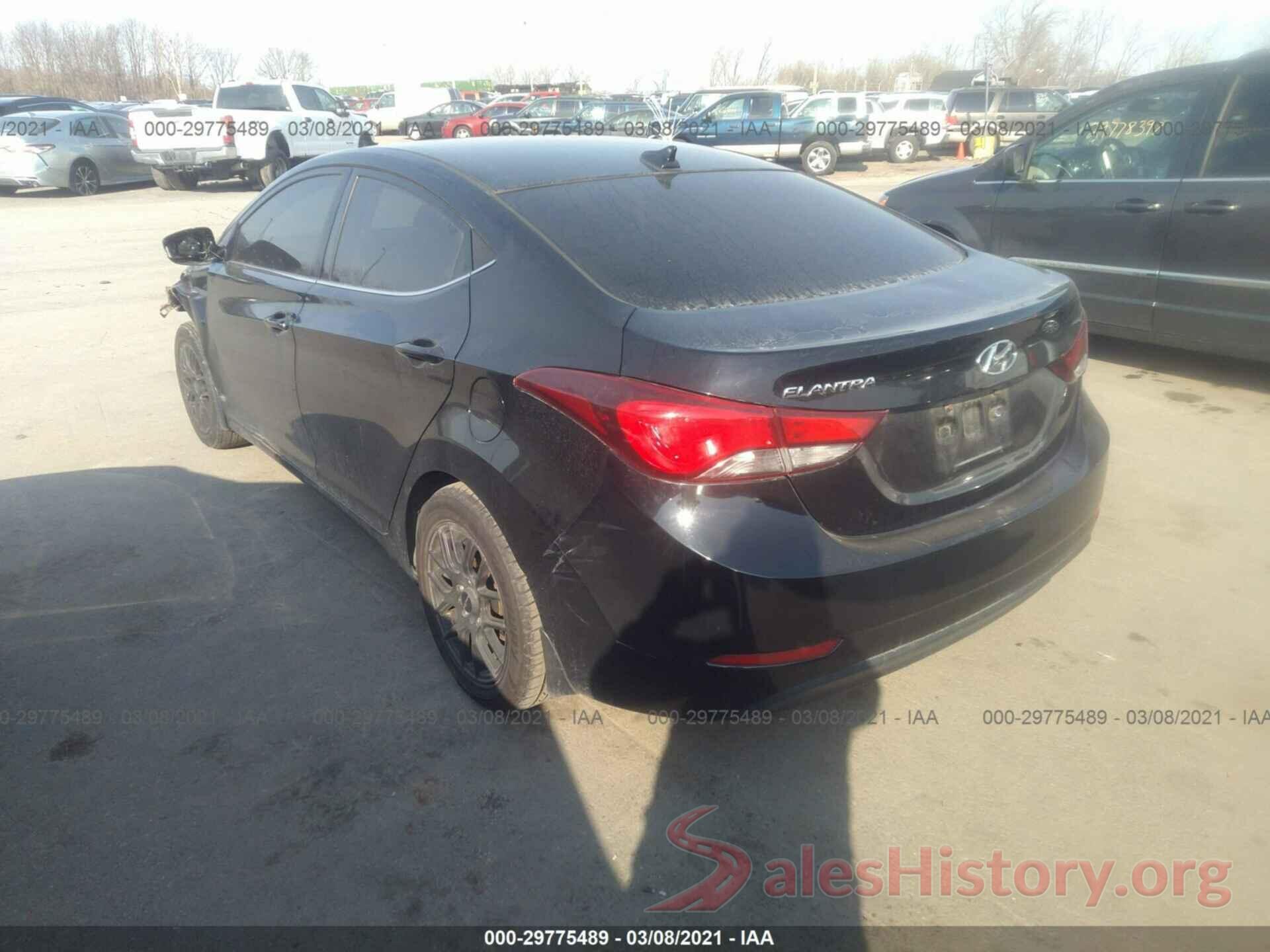 KMHDH4AE8GU573853 2016 HYUNDAI ELANTRA