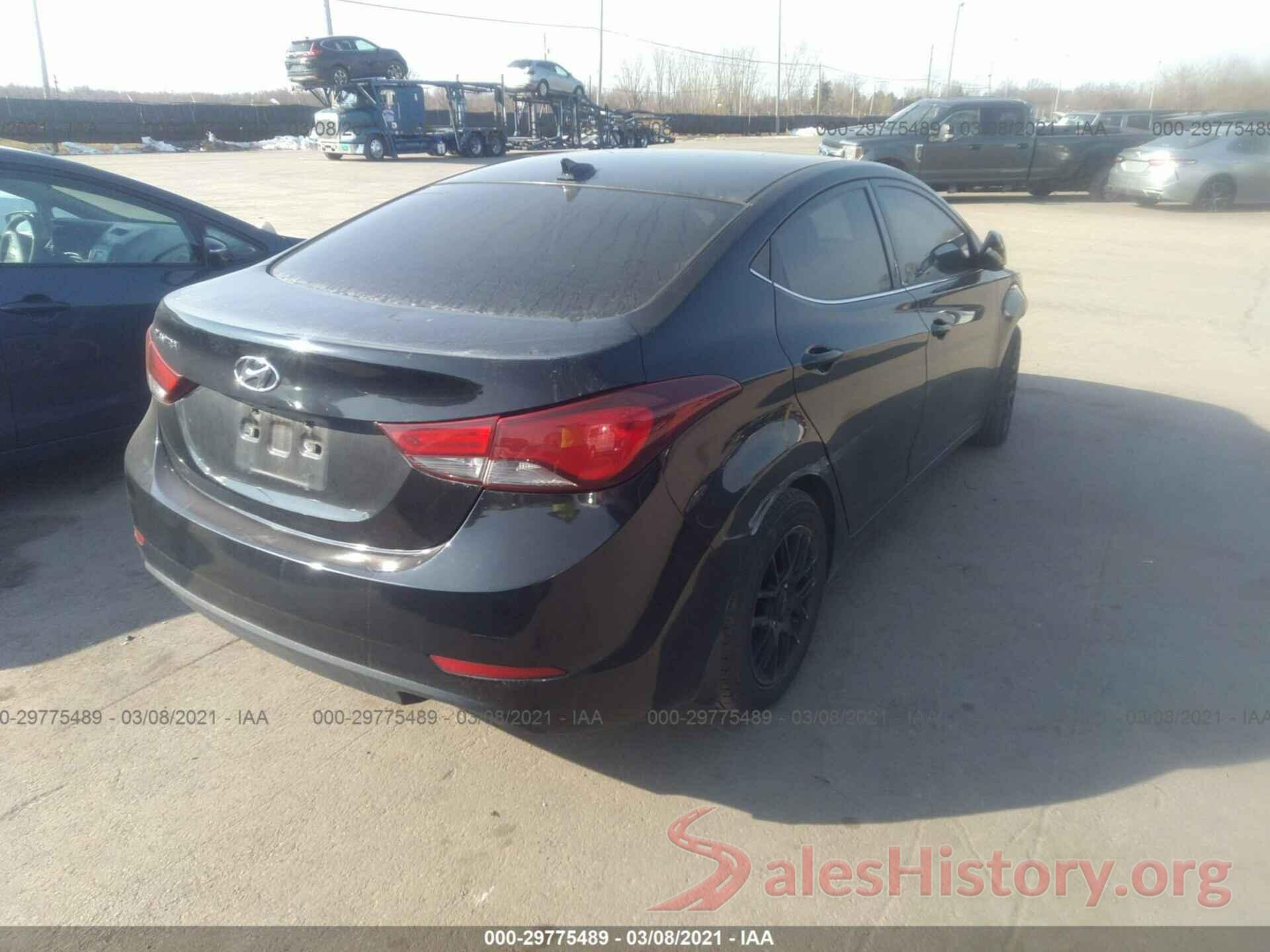 KMHDH4AE8GU573853 2016 HYUNDAI ELANTRA