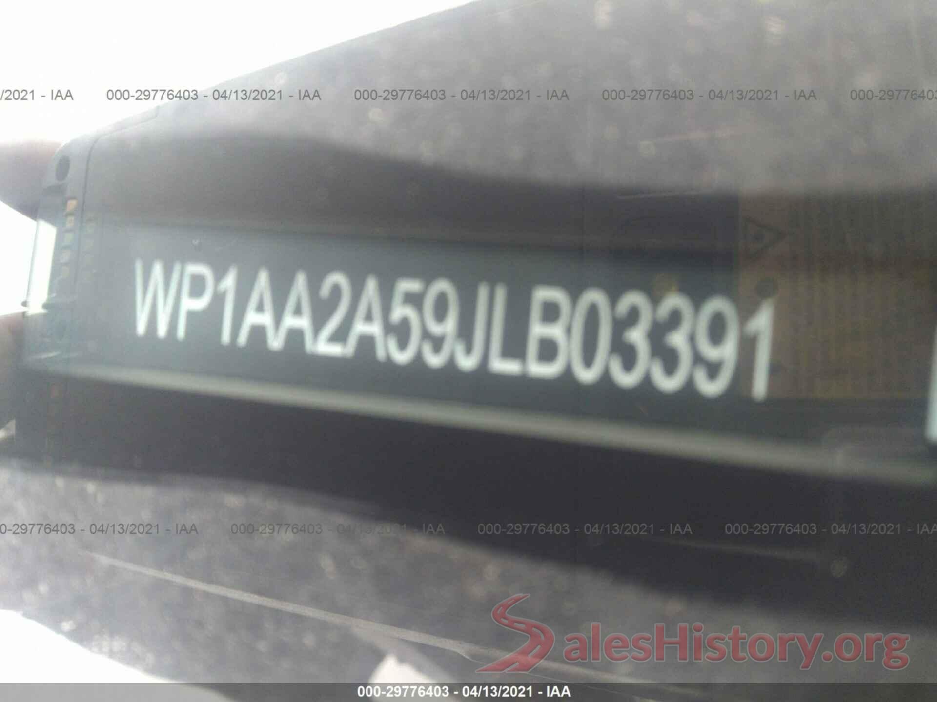 WP1AA2A59JLB03391 2018 PORSCHE MACAN