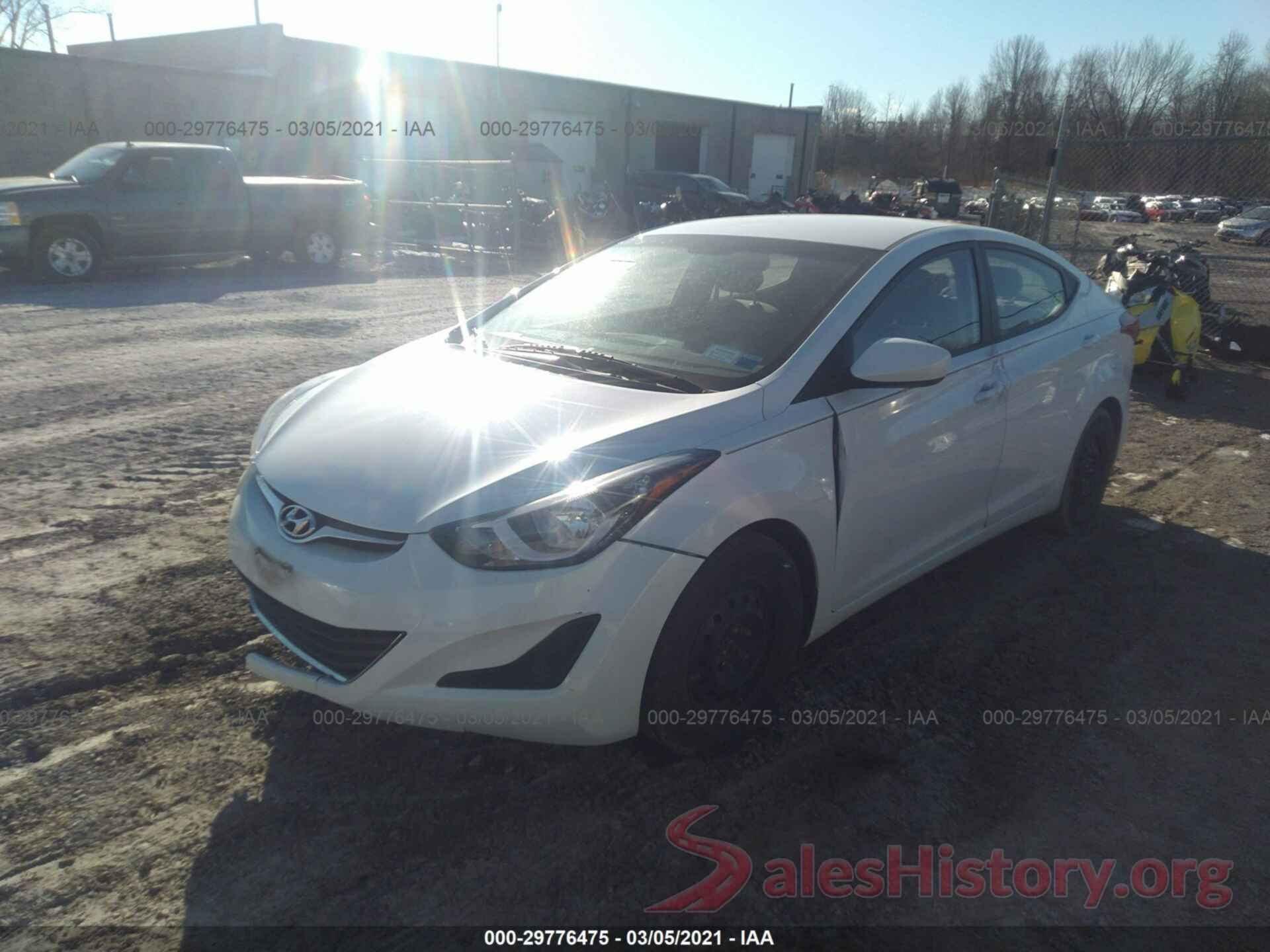 5NPDH4AEXGH682121 2016 HYUNDAI ELANTRA