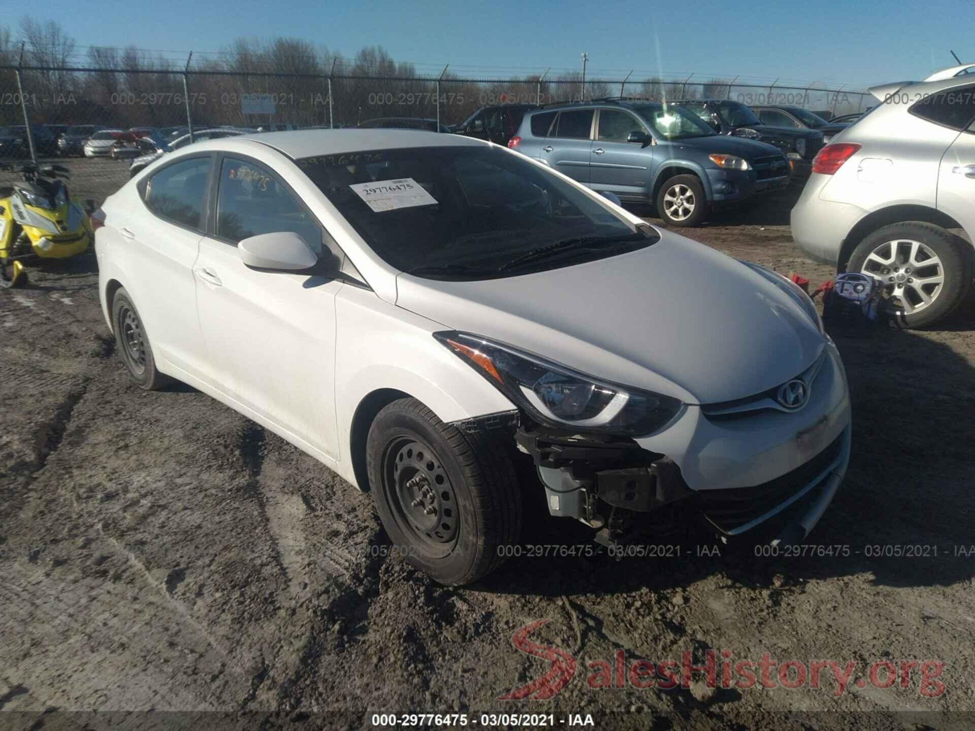 5NPDH4AEXGH682121 2016 HYUNDAI ELANTRA