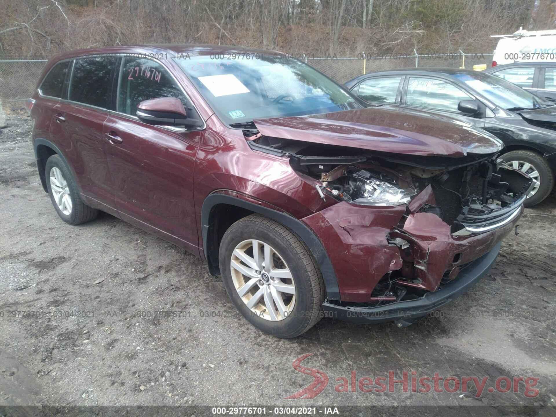 5TDBKRFH2GS257978 2016 TOYOTA HIGHLANDER