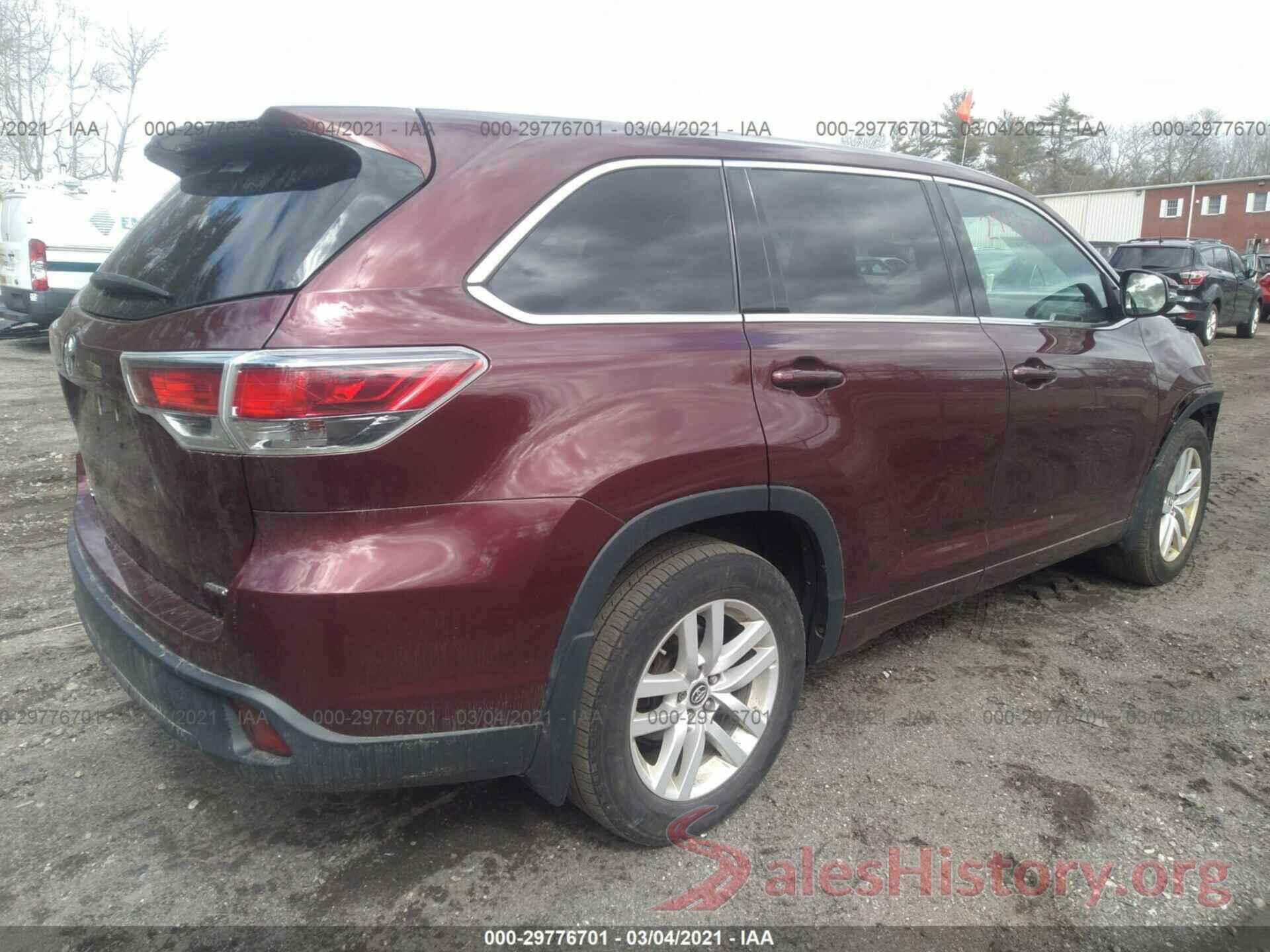 5TDBKRFH2GS257978 2016 TOYOTA HIGHLANDER