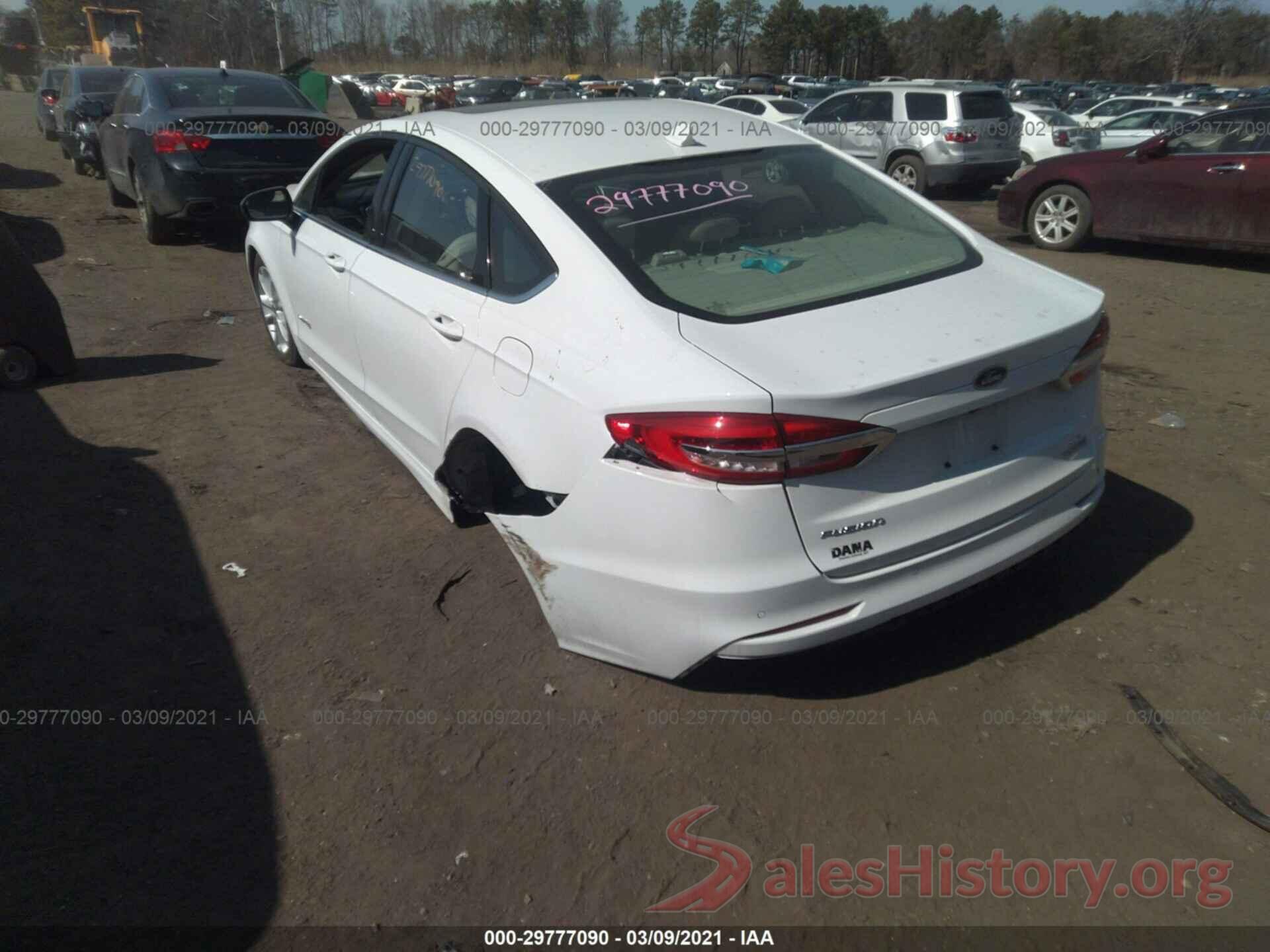 3FA6P0LU9KR157958 2019 FORD FUSION HYBRID