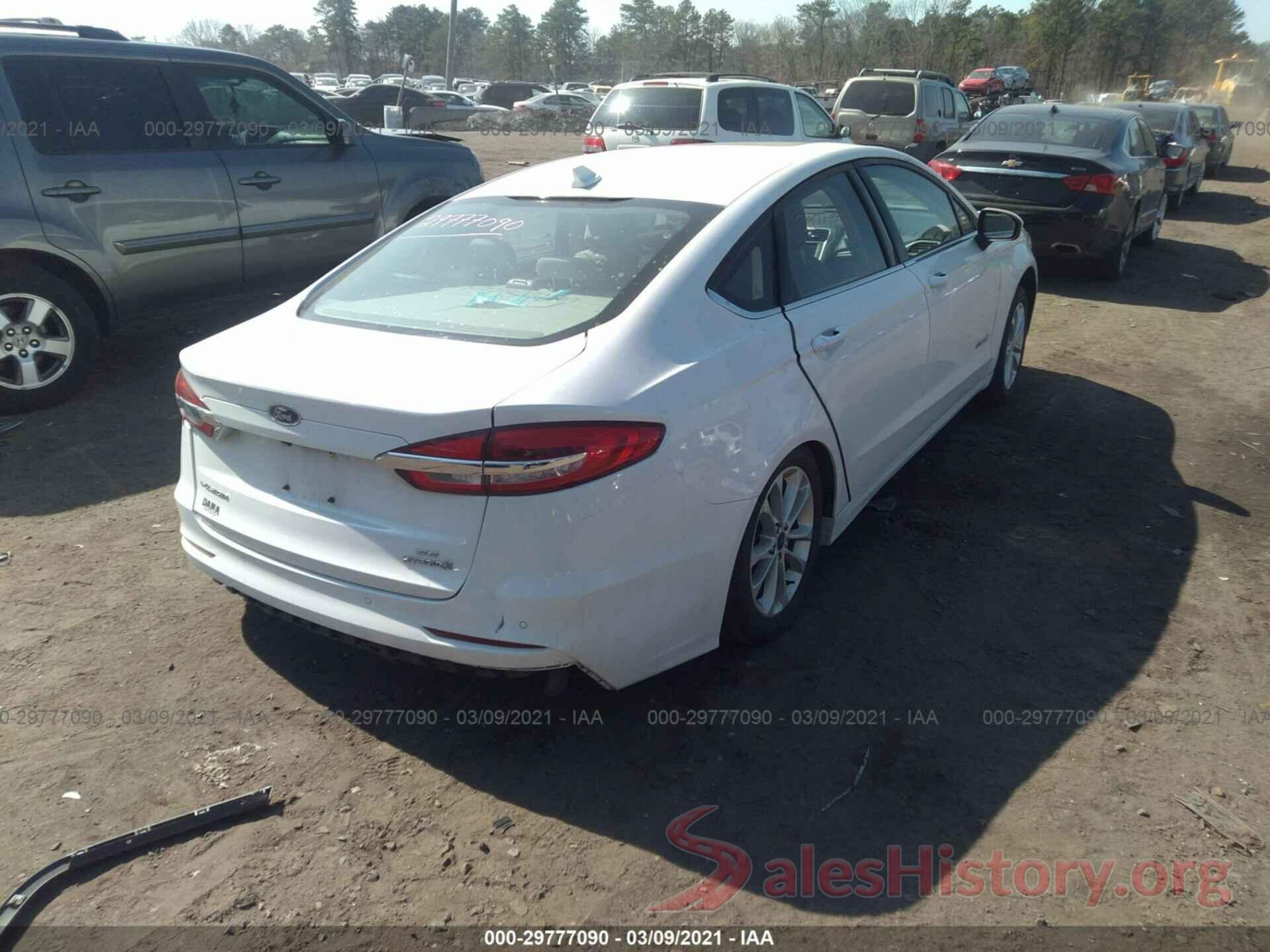 3FA6P0LU9KR157958 2019 FORD FUSION HYBRID