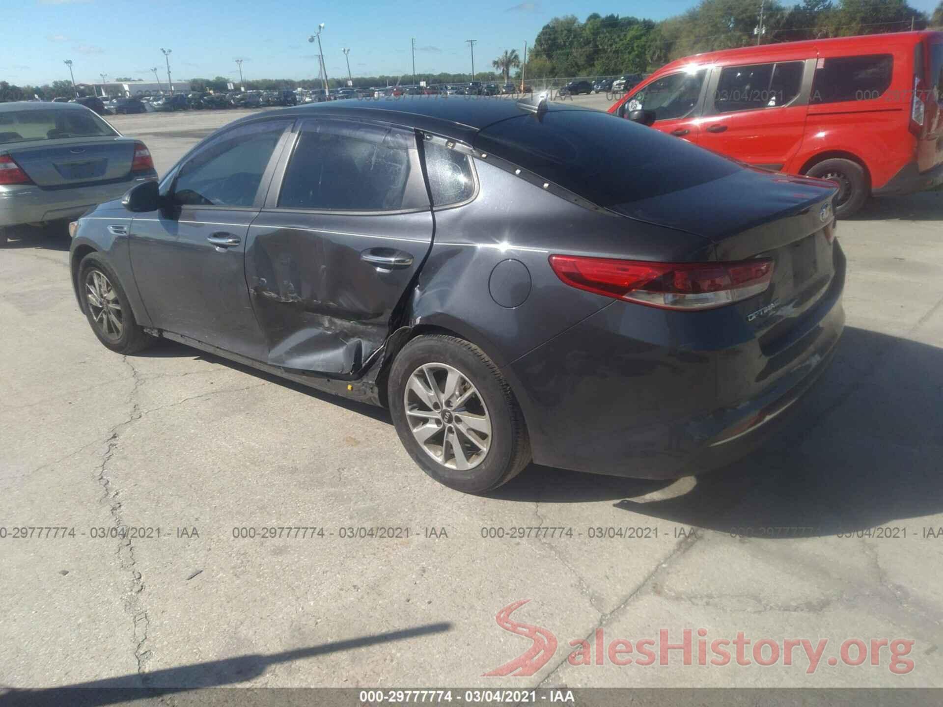 KNAGT4L35G5107431 2016 KIA OPTIMA