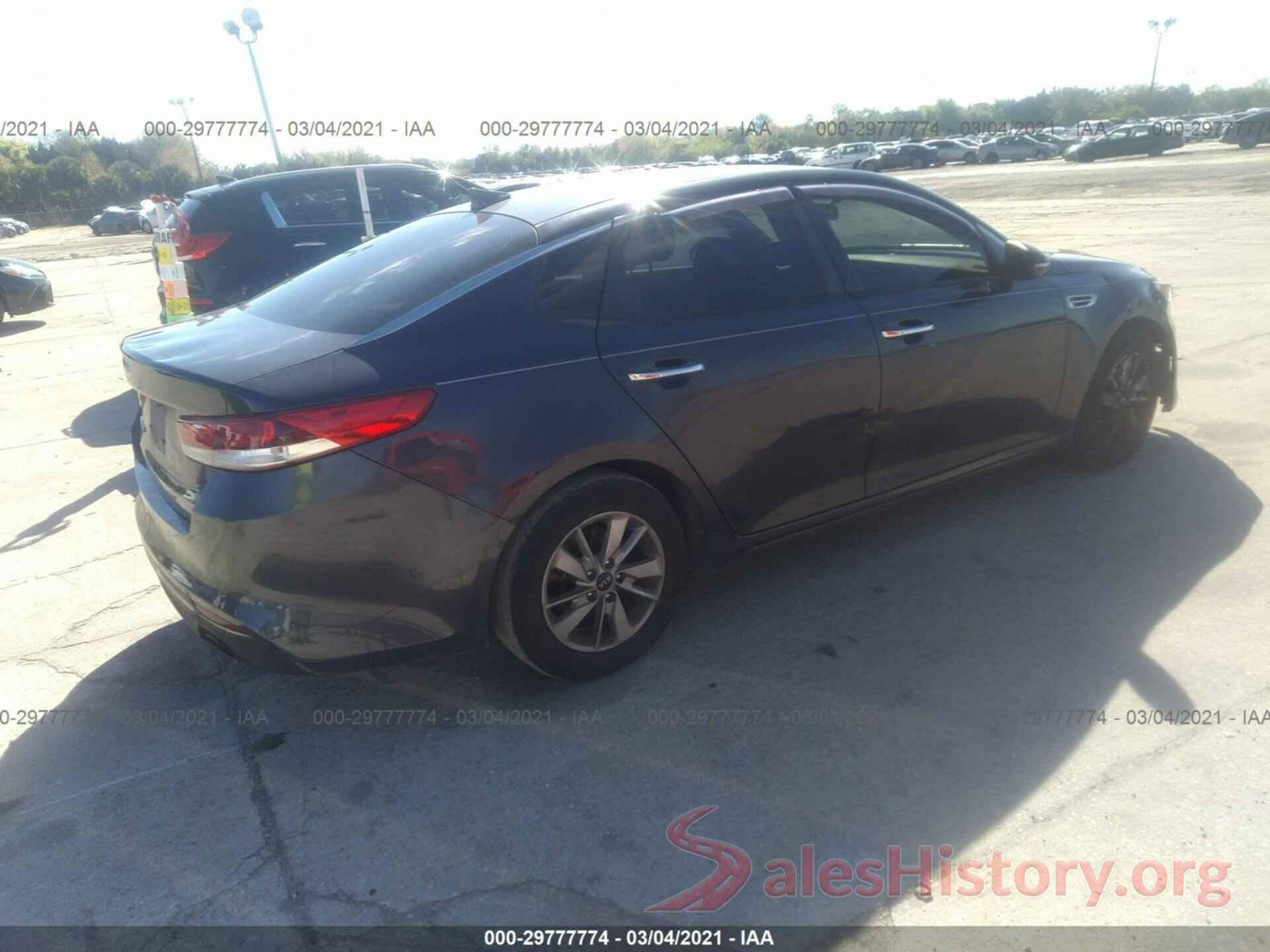 KNAGT4L35G5107431 2016 KIA OPTIMA