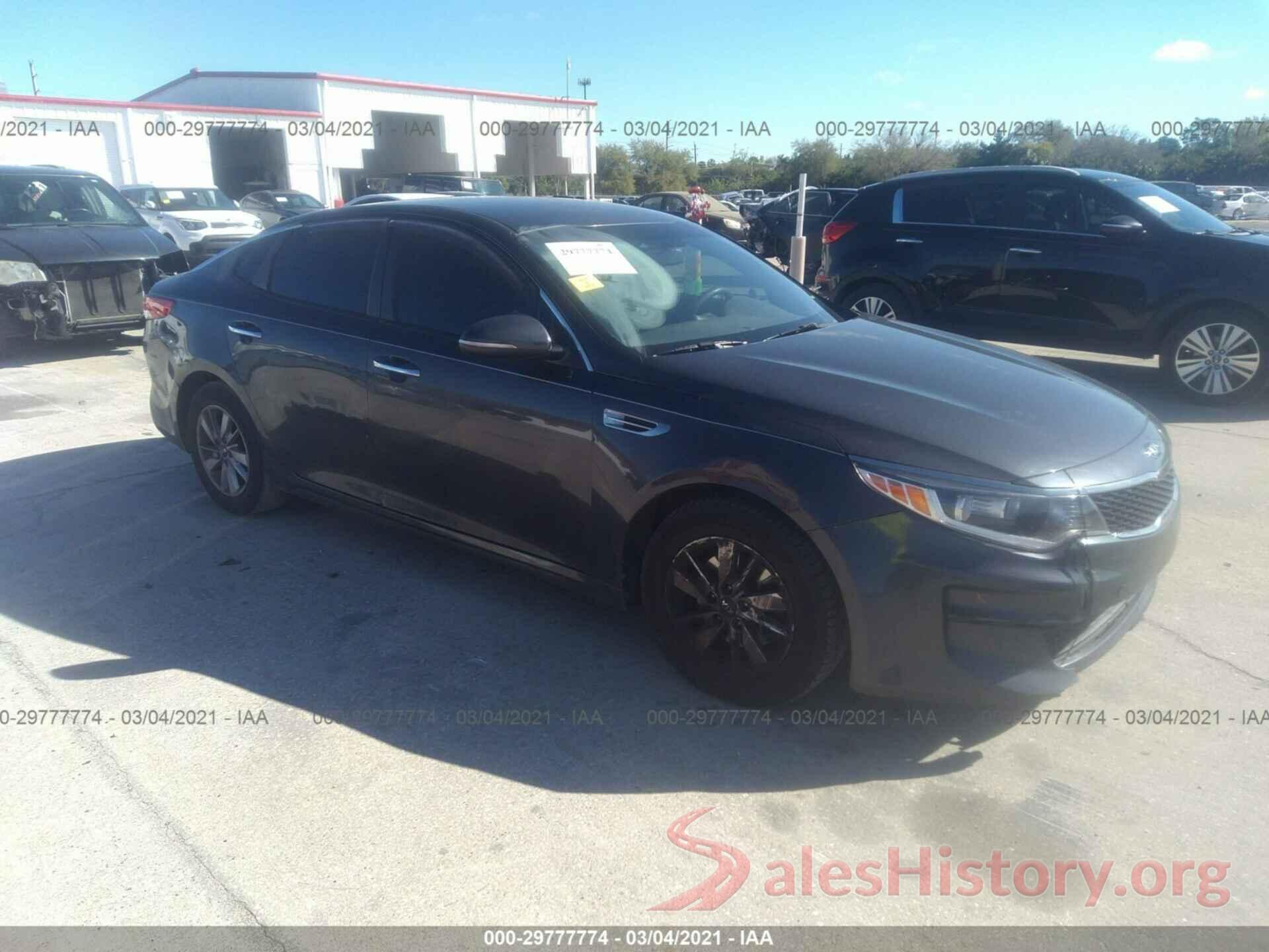 KNAGT4L35G5107431 2016 KIA OPTIMA