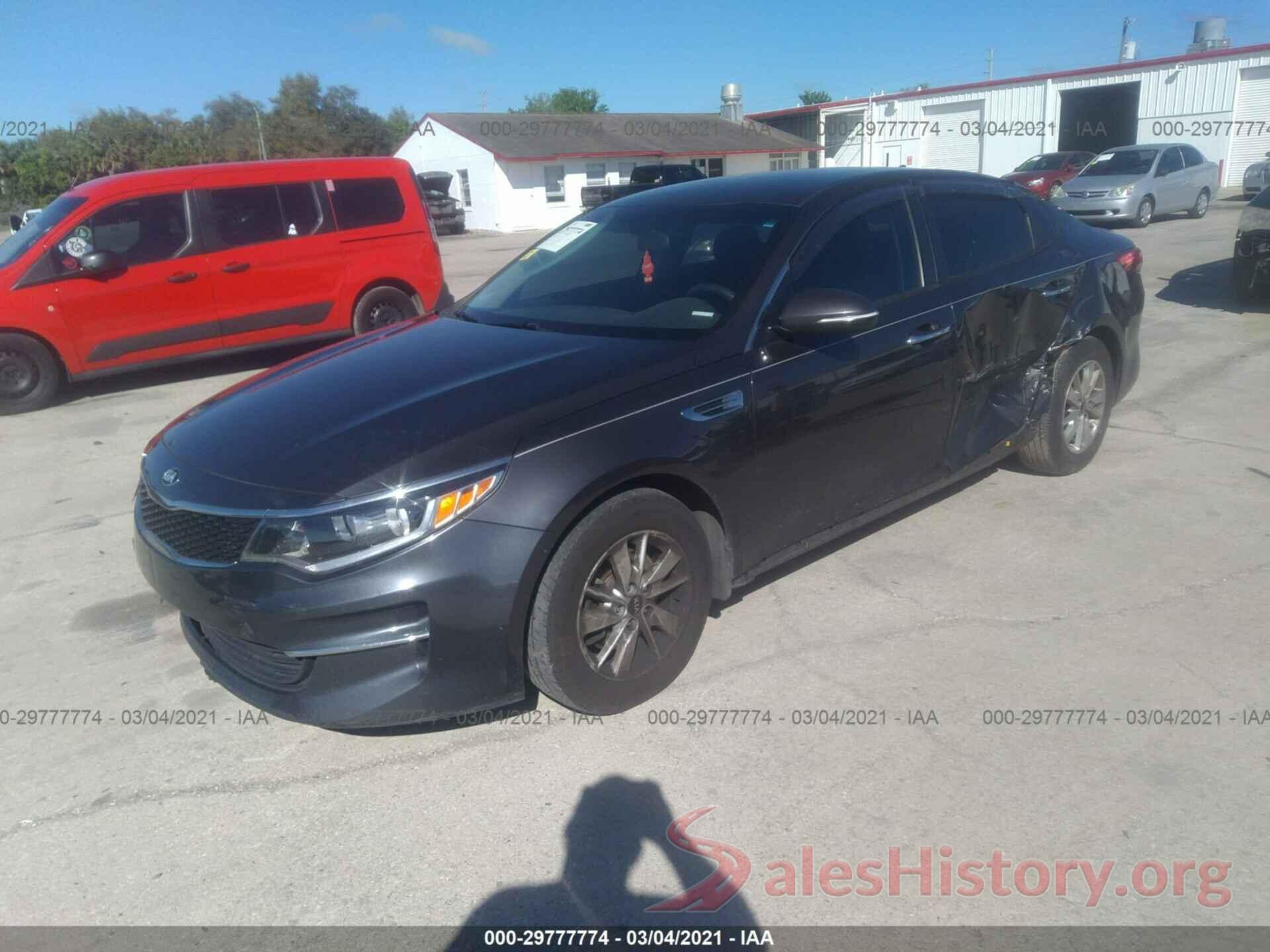 KNAGT4L35G5107431 2016 KIA OPTIMA