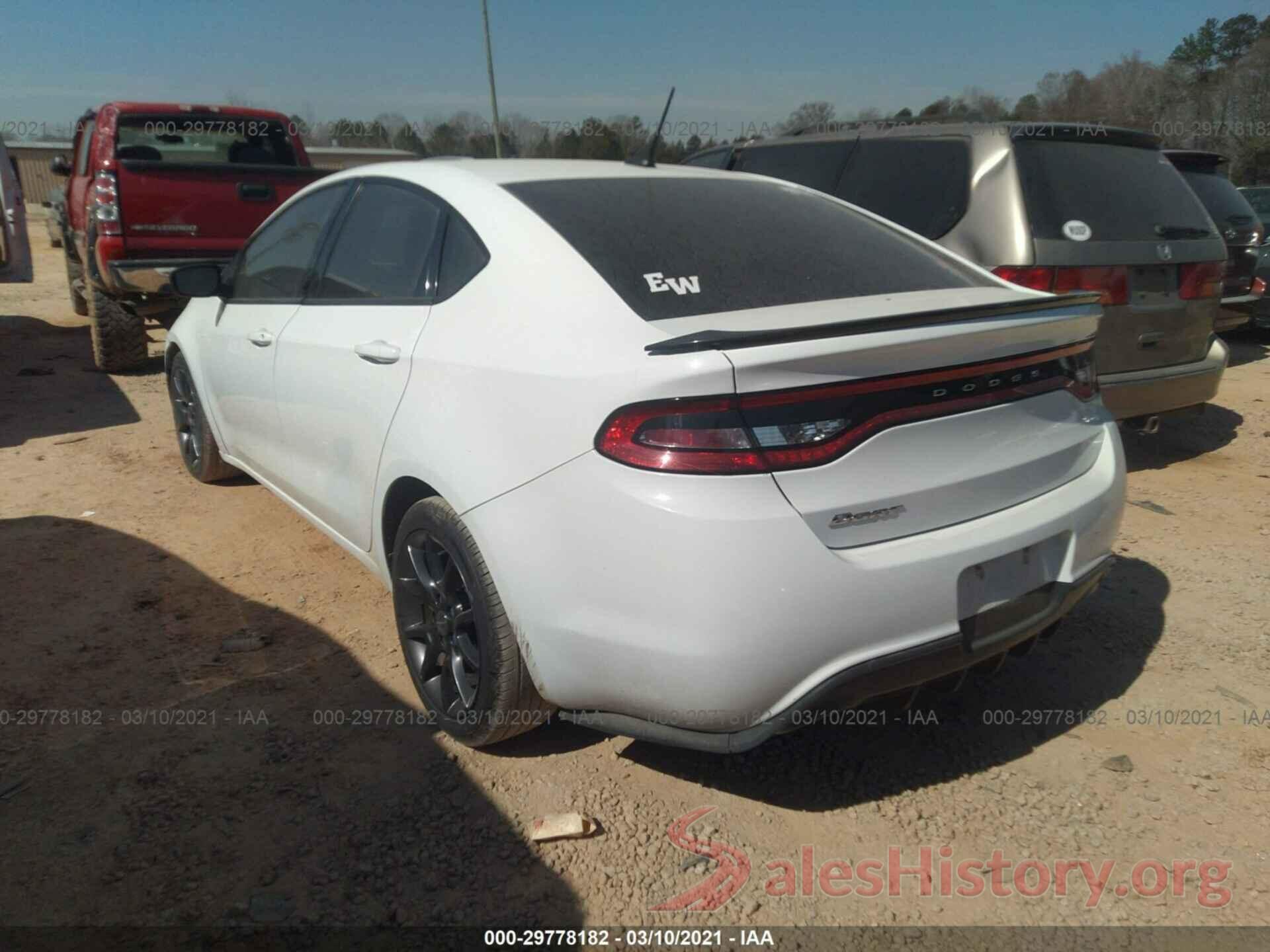 1C3CDFAA5GD650333 2016 DODGE DART