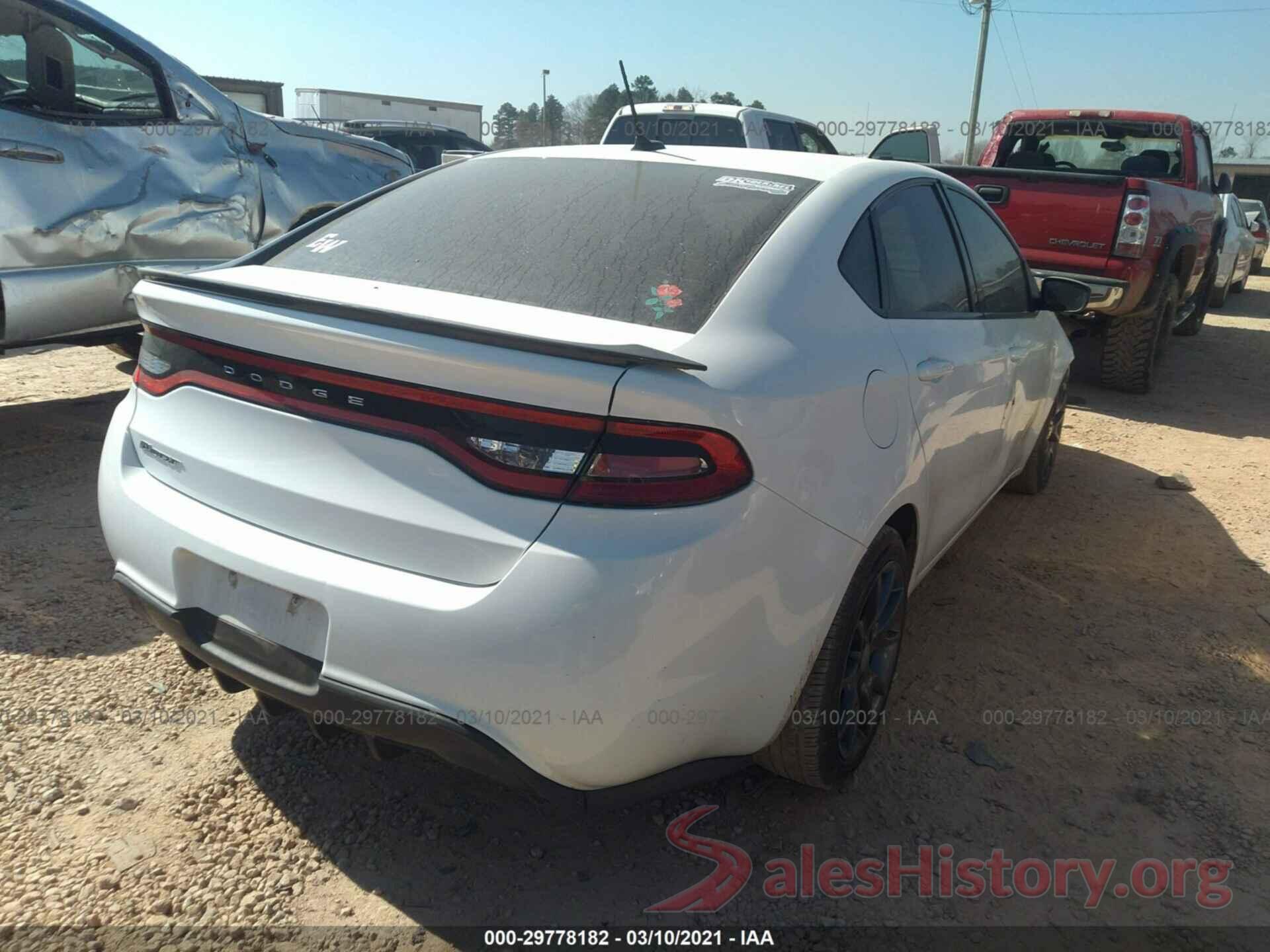 1C3CDFAA5GD650333 2016 DODGE DART