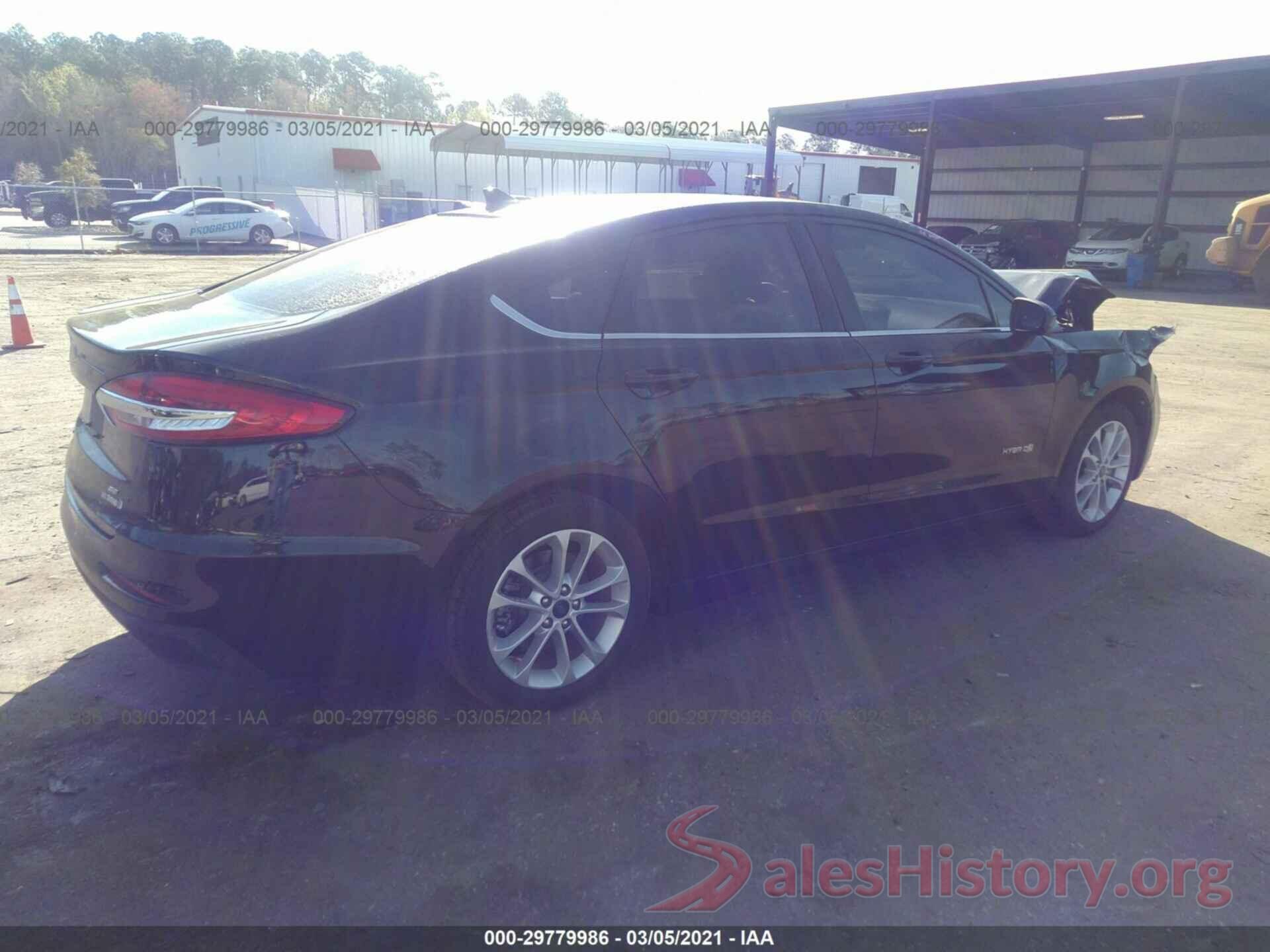 3FA6P0LUXKR188670 2019 FORD FUSION HYBRID