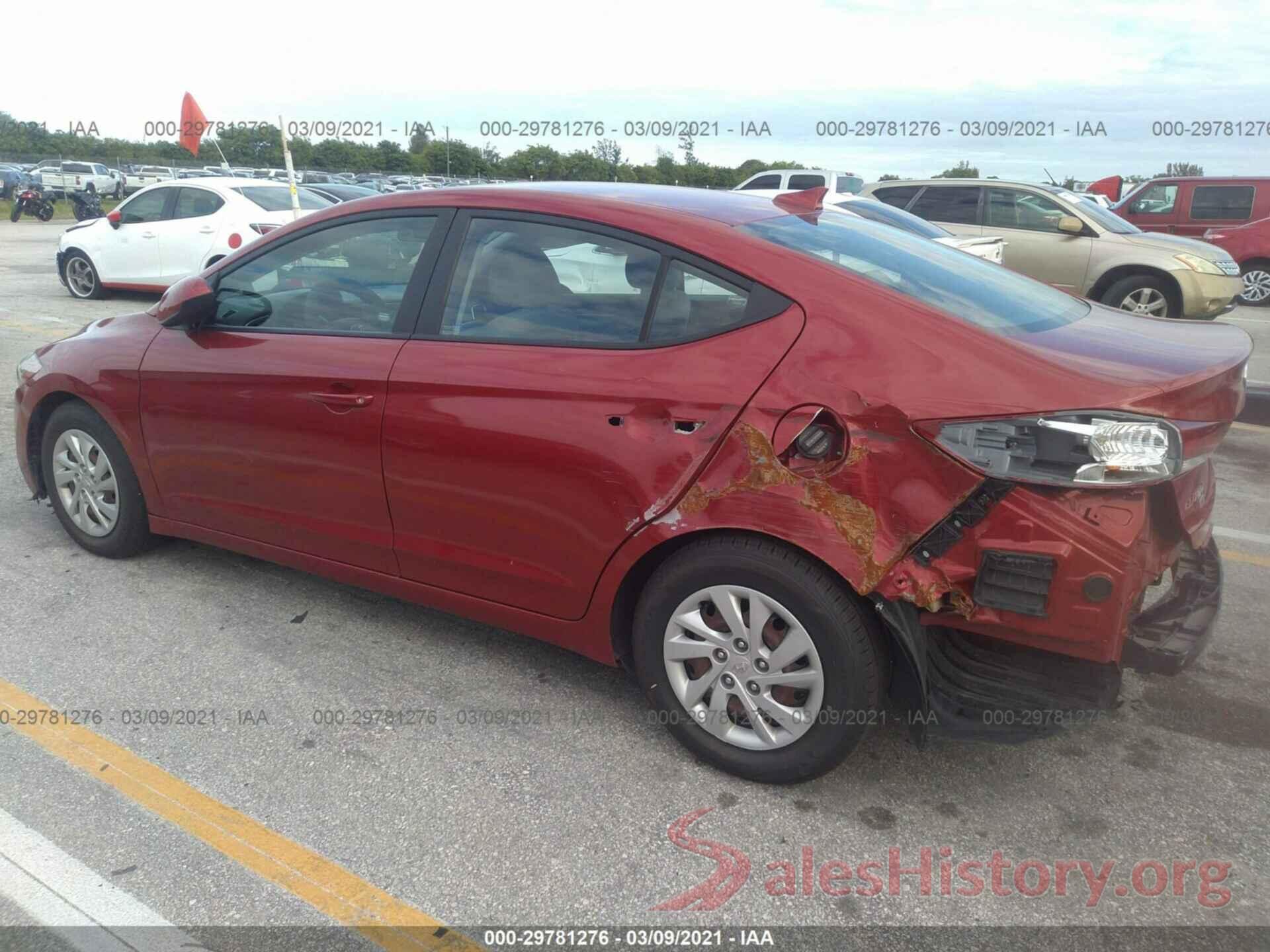 5NPD74LF8HH180203 2017 HYUNDAI ELANTRA