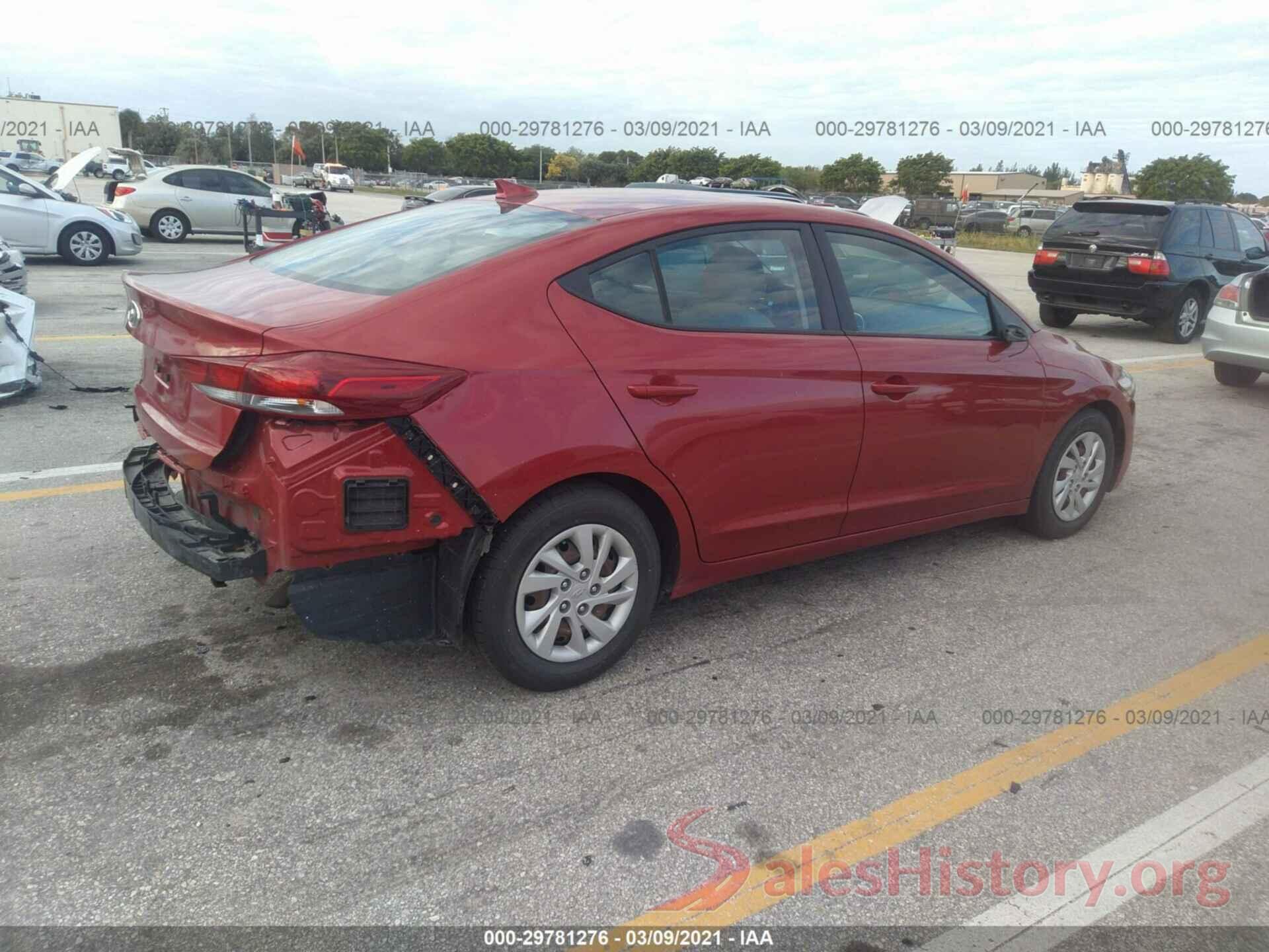 5NPD74LF8HH180203 2017 HYUNDAI ELANTRA