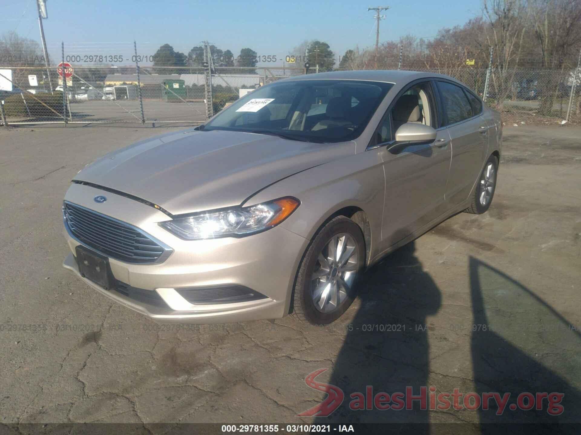 3FA6P0HD9HR346613 2017 FORD FUSION