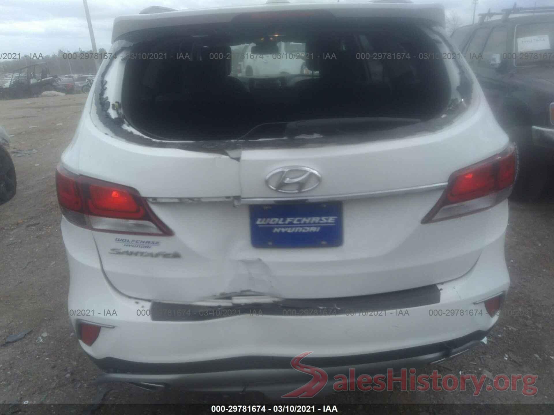 KM8SN4HF8HU182234 2017 HYUNDAI SANTA FE