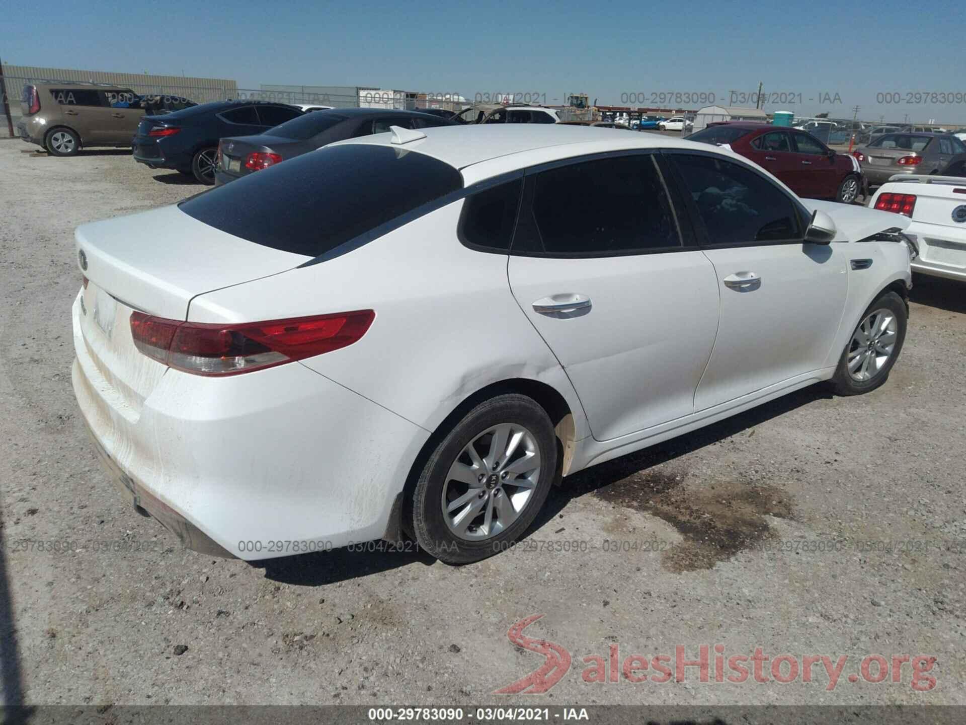 KNAGT4L36G5103551 2016 KIA OPTIMA