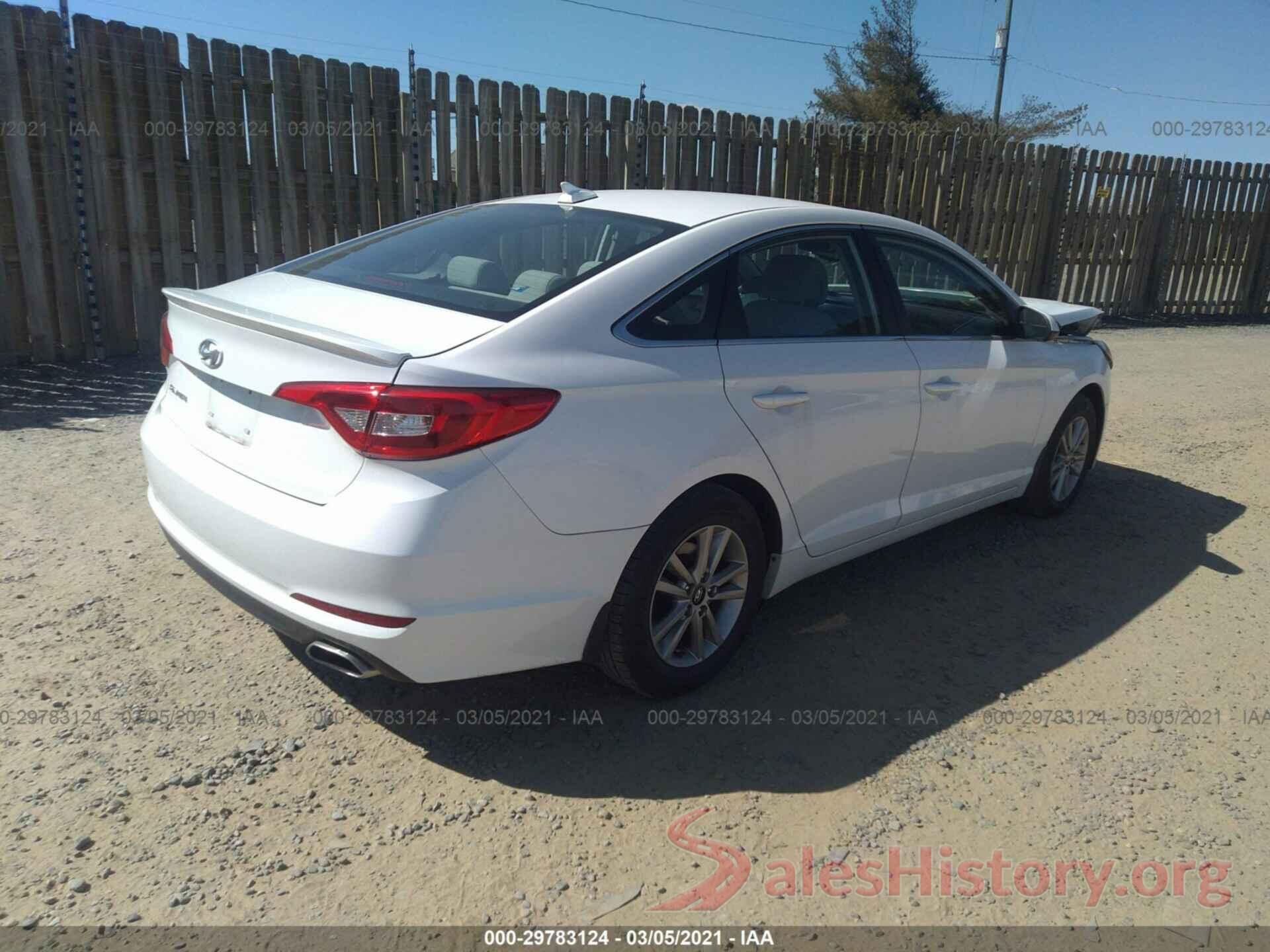 5NPE24AF9GH294490 2016 HYUNDAI SONATA