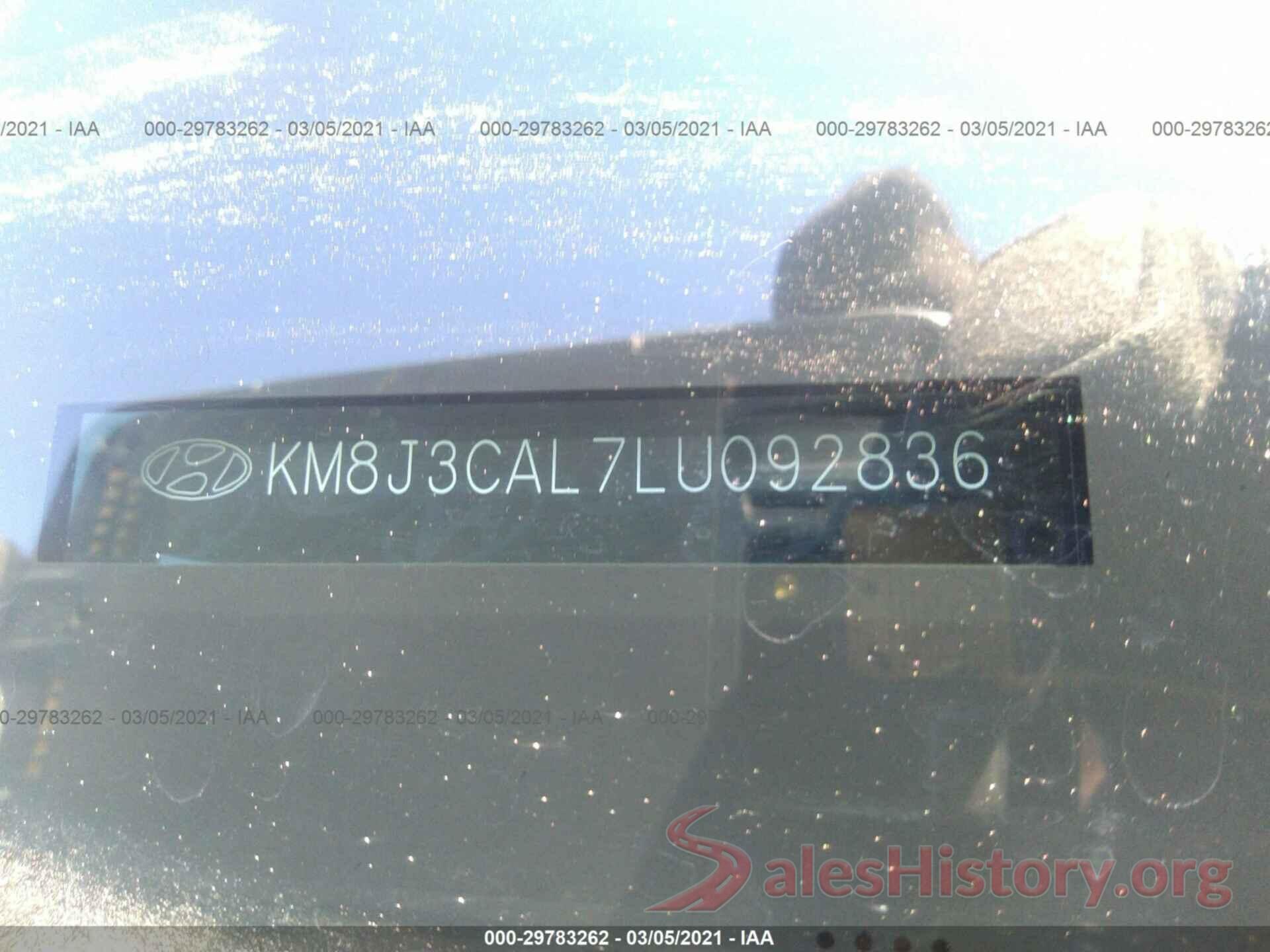 KM8J3CAL7LU092836 2020 HYUNDAI TUCSON