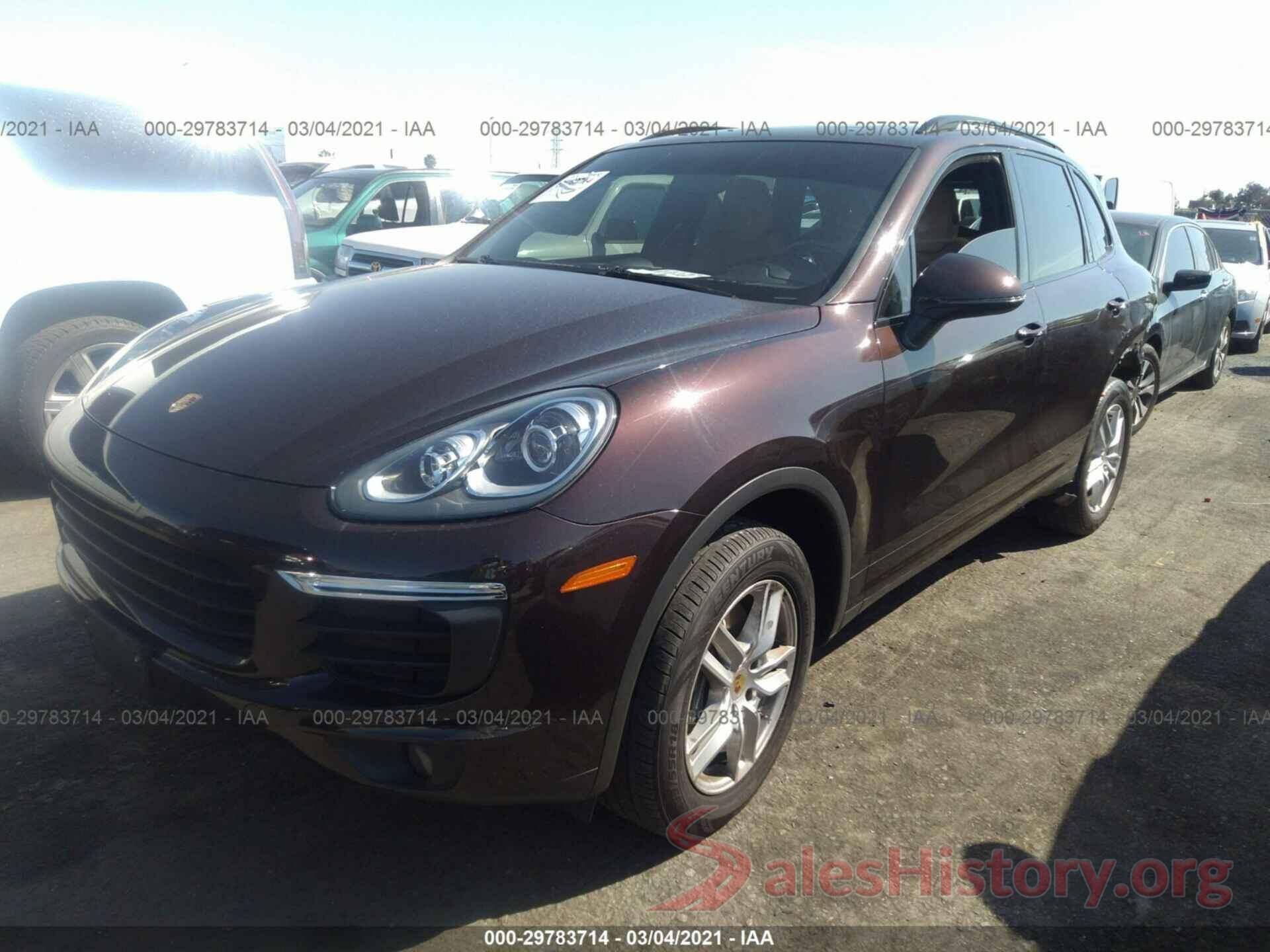 WP1AA2A27GKA13595 2016 PORSCHE CAYENNE