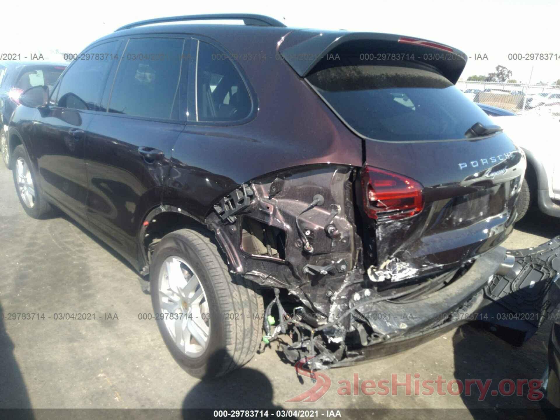 WP1AA2A27GKA13595 2016 PORSCHE CAYENNE