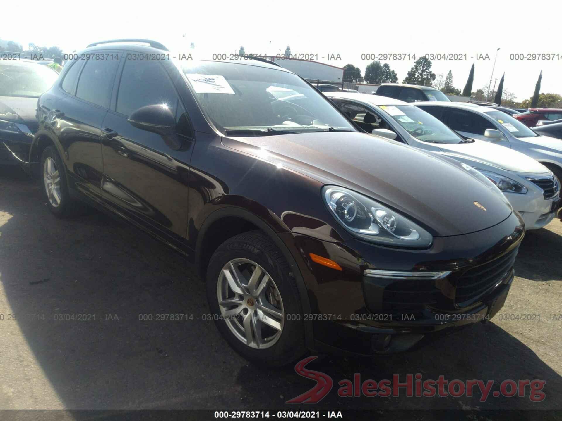 WP1AA2A27GKA13595 2016 PORSCHE CAYENNE