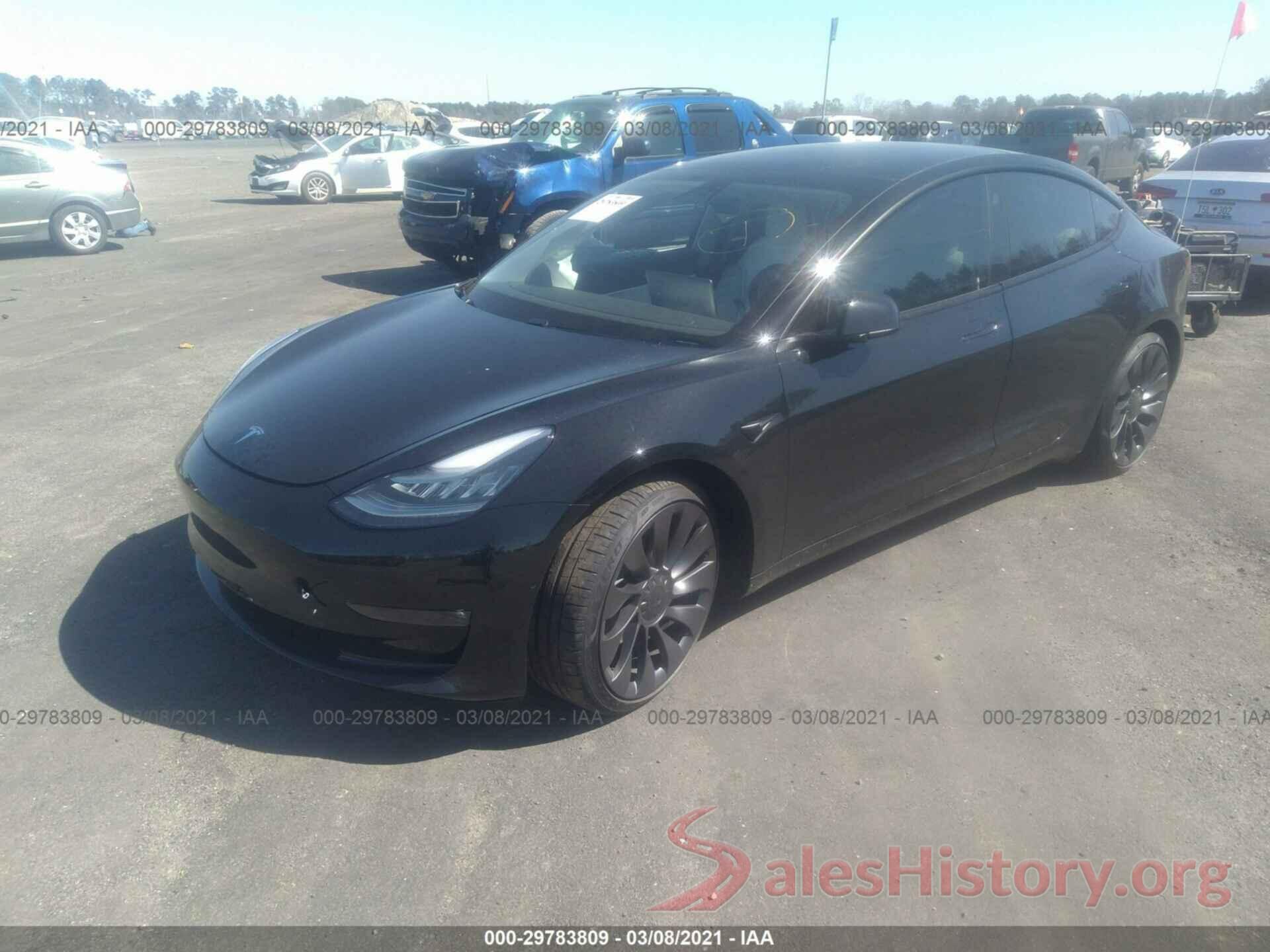 5YJ3E1EC1MF856342 2021 TESLA MODEL 3