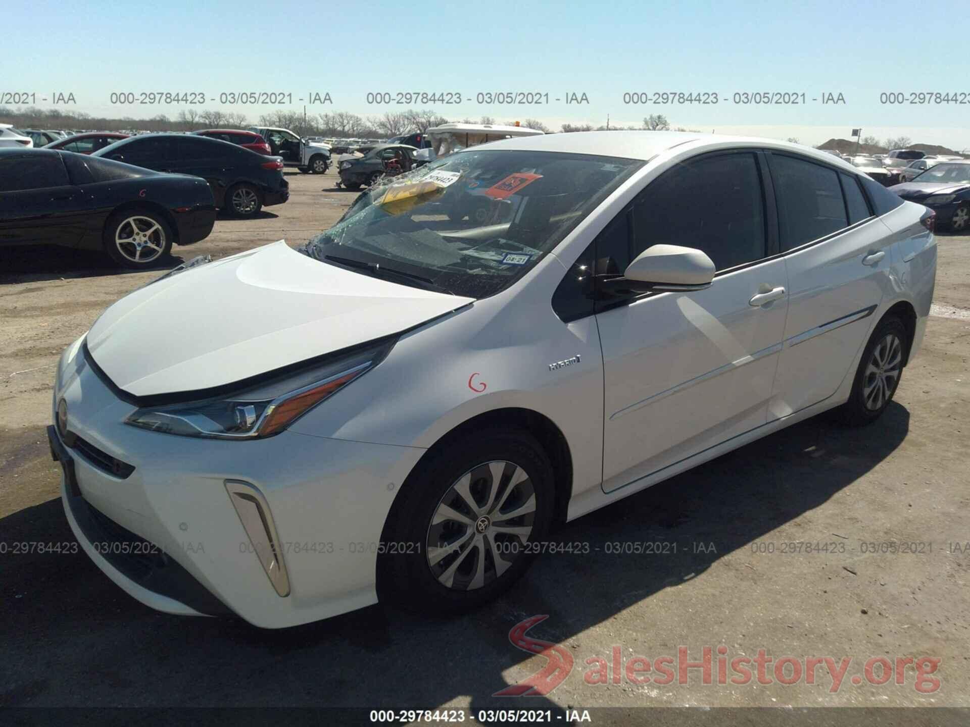 JTDL9RFU4K3003101 2019 TOYOTA PRIUS