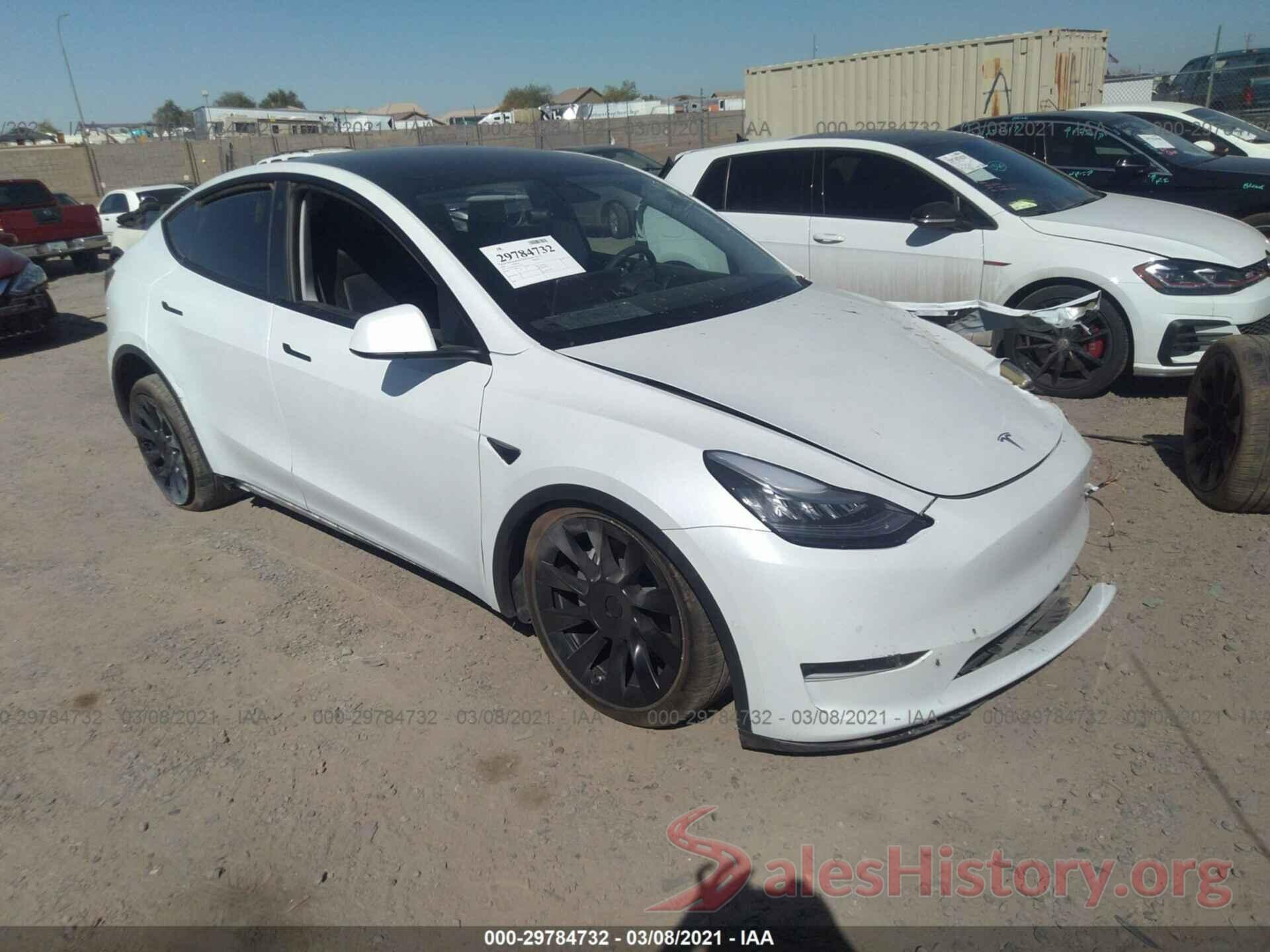 5YJYGDEE6LF045962 2020 TESLA MODEL Y