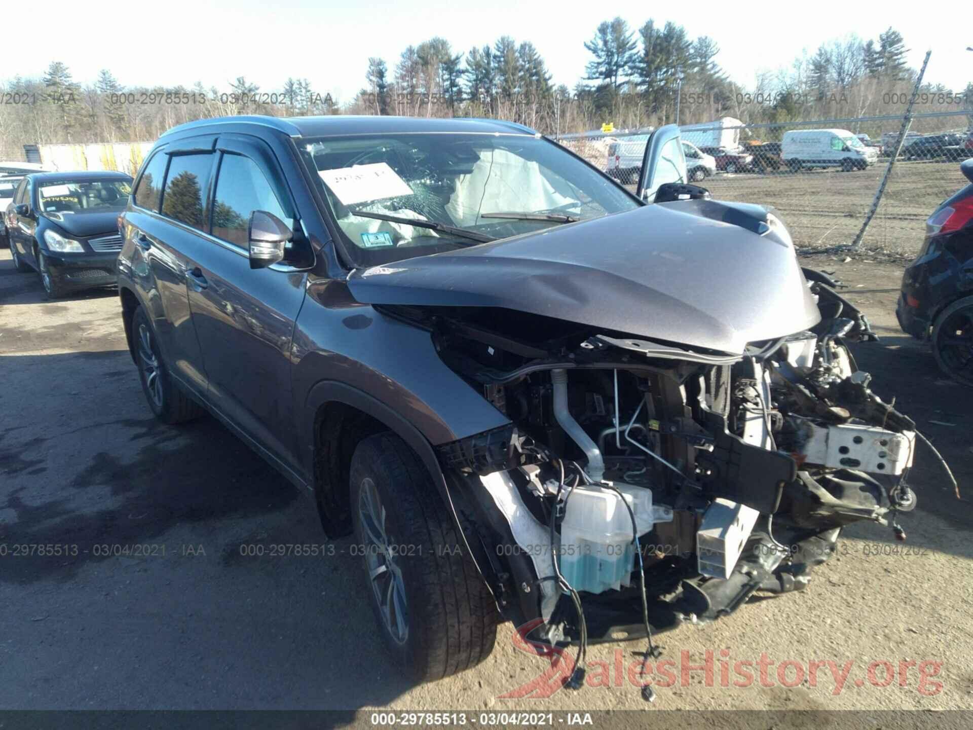 5TDJZRFH6HS431768 2017 TOYOTA HIGHLANDER