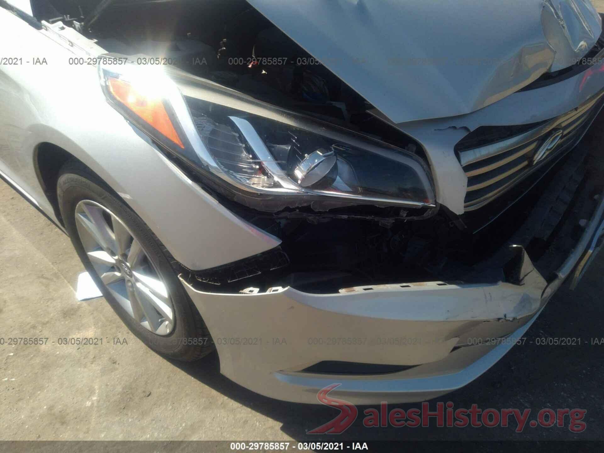 5NPE24AF7GH338387 2016 HYUNDAI SONATA