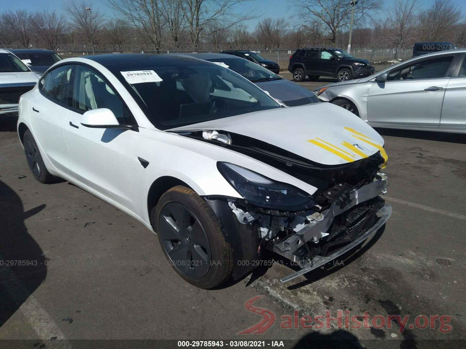 5YJ3E1EB9MF869587 2021 TESLA MODEL 3