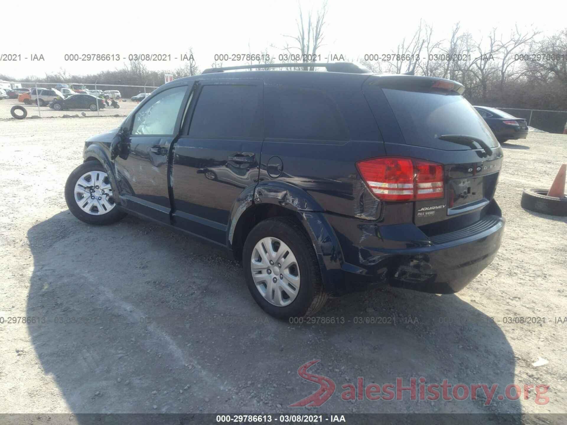 3C4PDCAB4LT260784 2020 DODGE JOURNEY